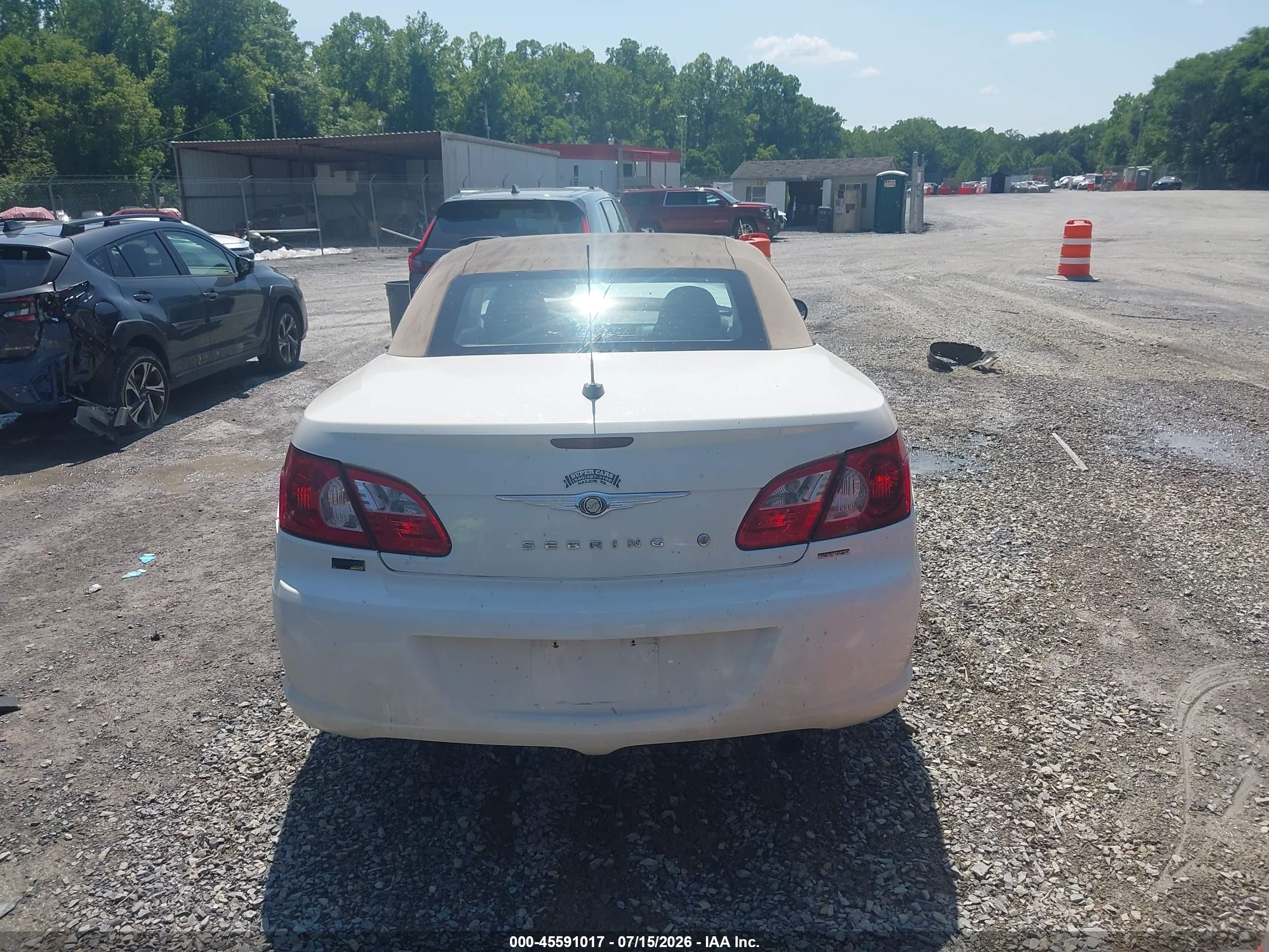 2008 Chrysler Sebring Touring Белый vin: 1C3LC55R08N640320