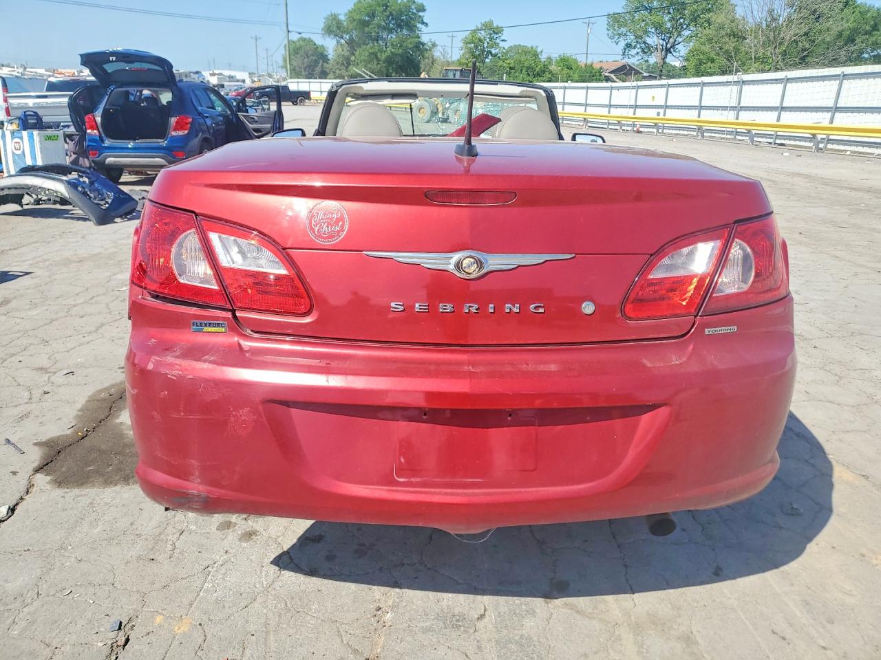 2008 Chrysler Sebring Touring Red vin: 1C3LC55R08N689405