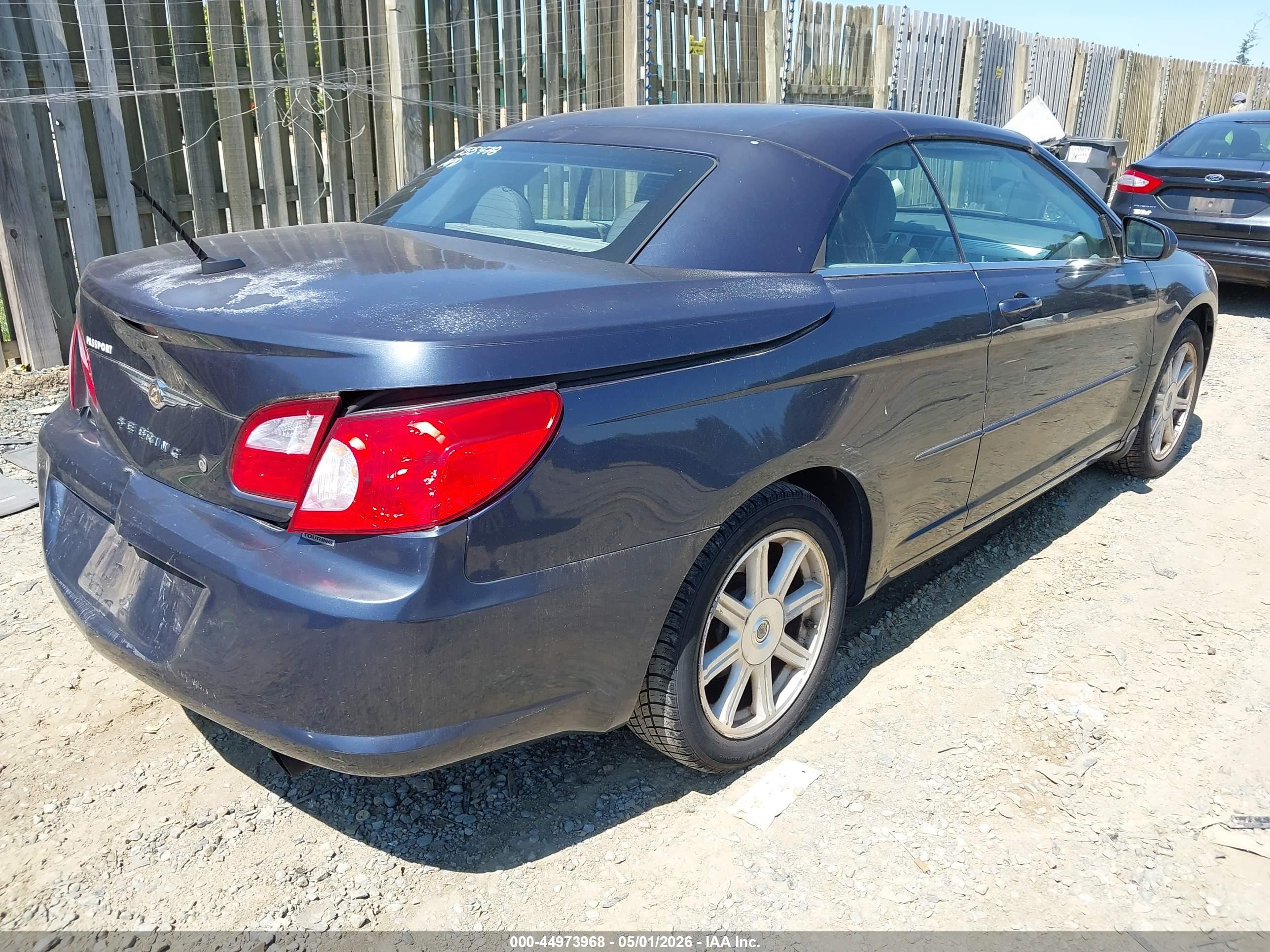 2008 Chrysler Sebring Touring Blue vin: 1C3LC55R18N180584