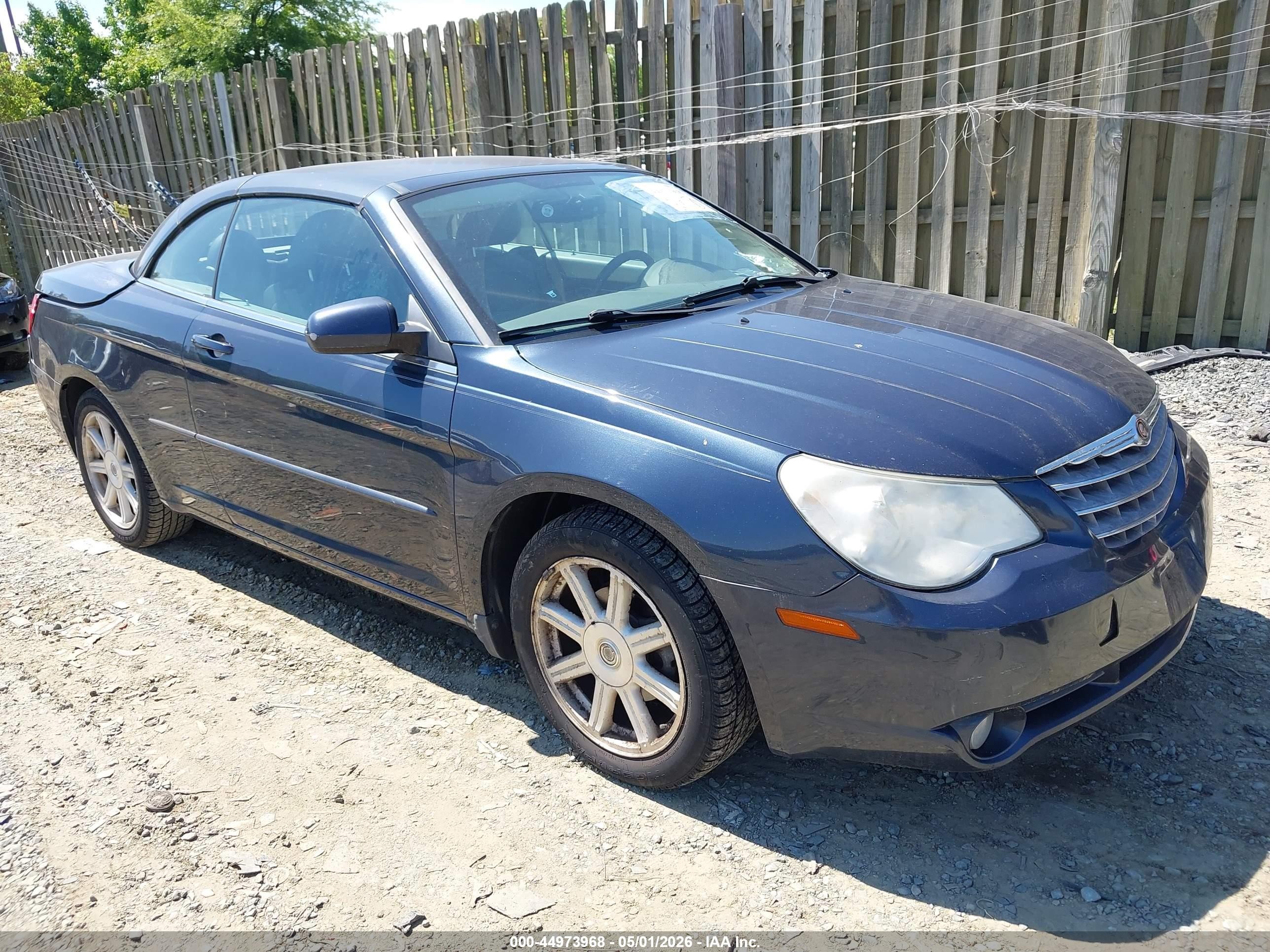 2008 Chrysler Sebring Touring Blue vin: 1C3LC55R18N180584