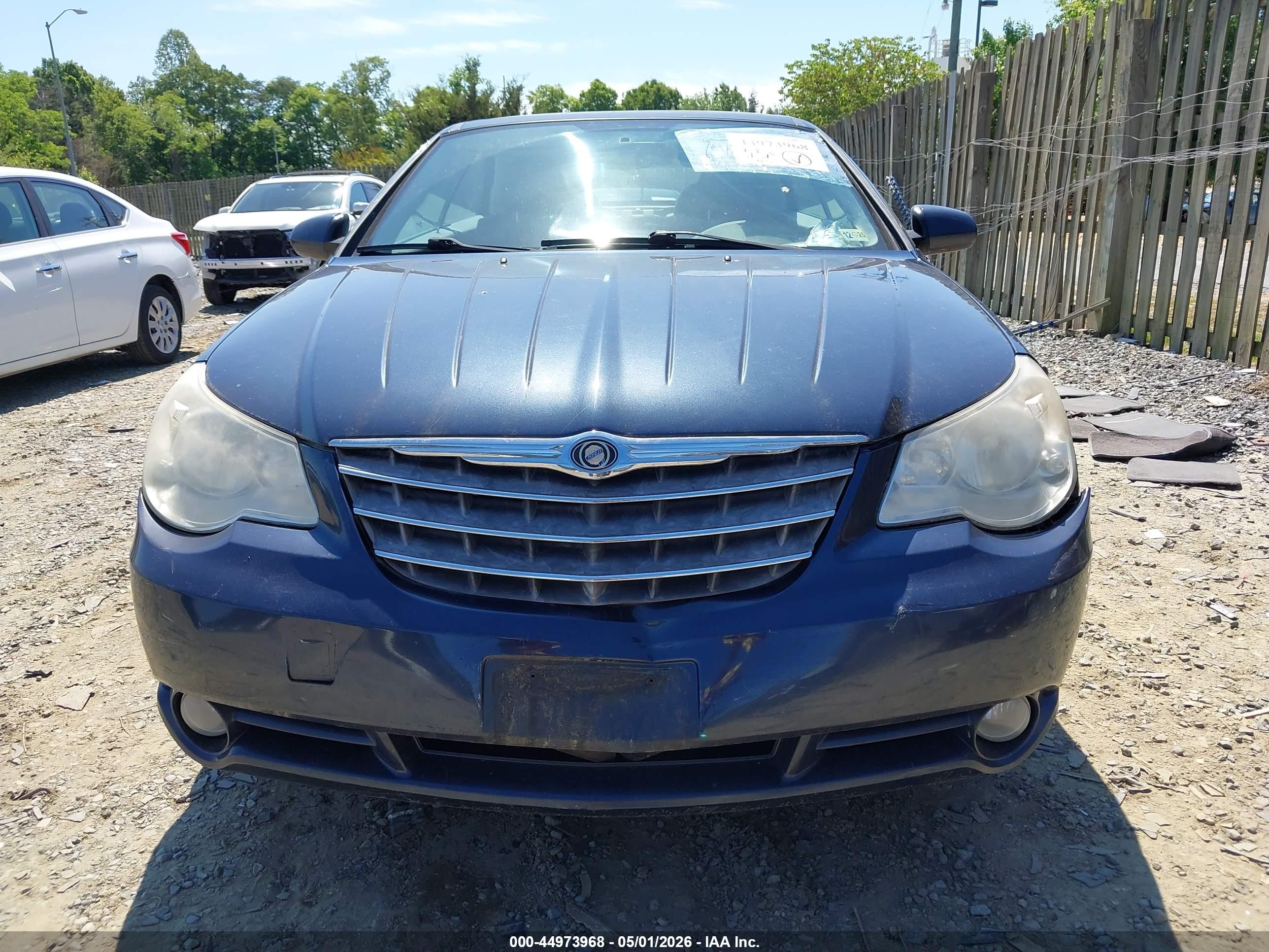 2008 Chrysler Sebring Touring Blue vin: 1C3LC55R18N180584