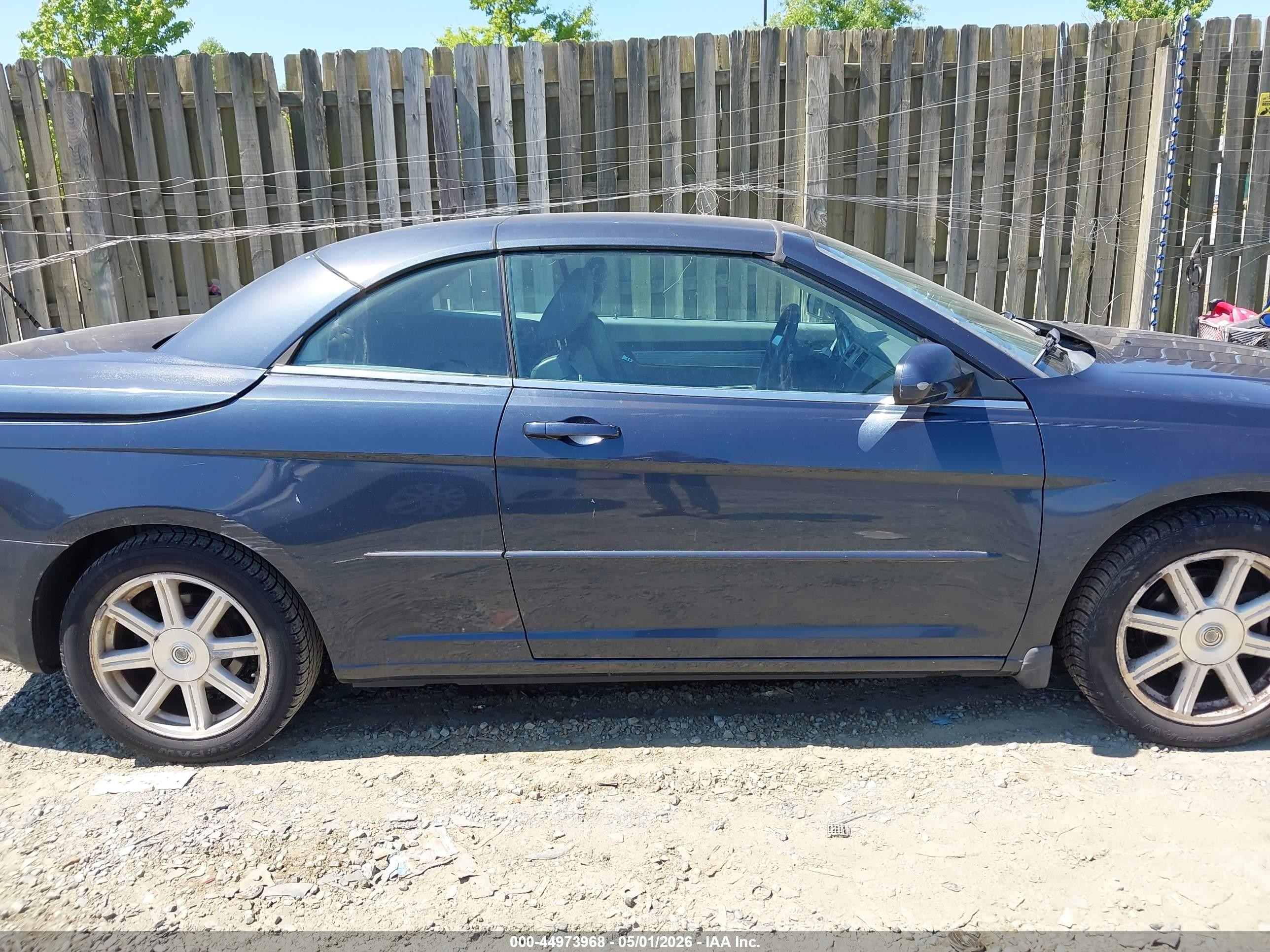 2008 Chrysler Sebring Touring Blue vin: 1C3LC55R18N180584