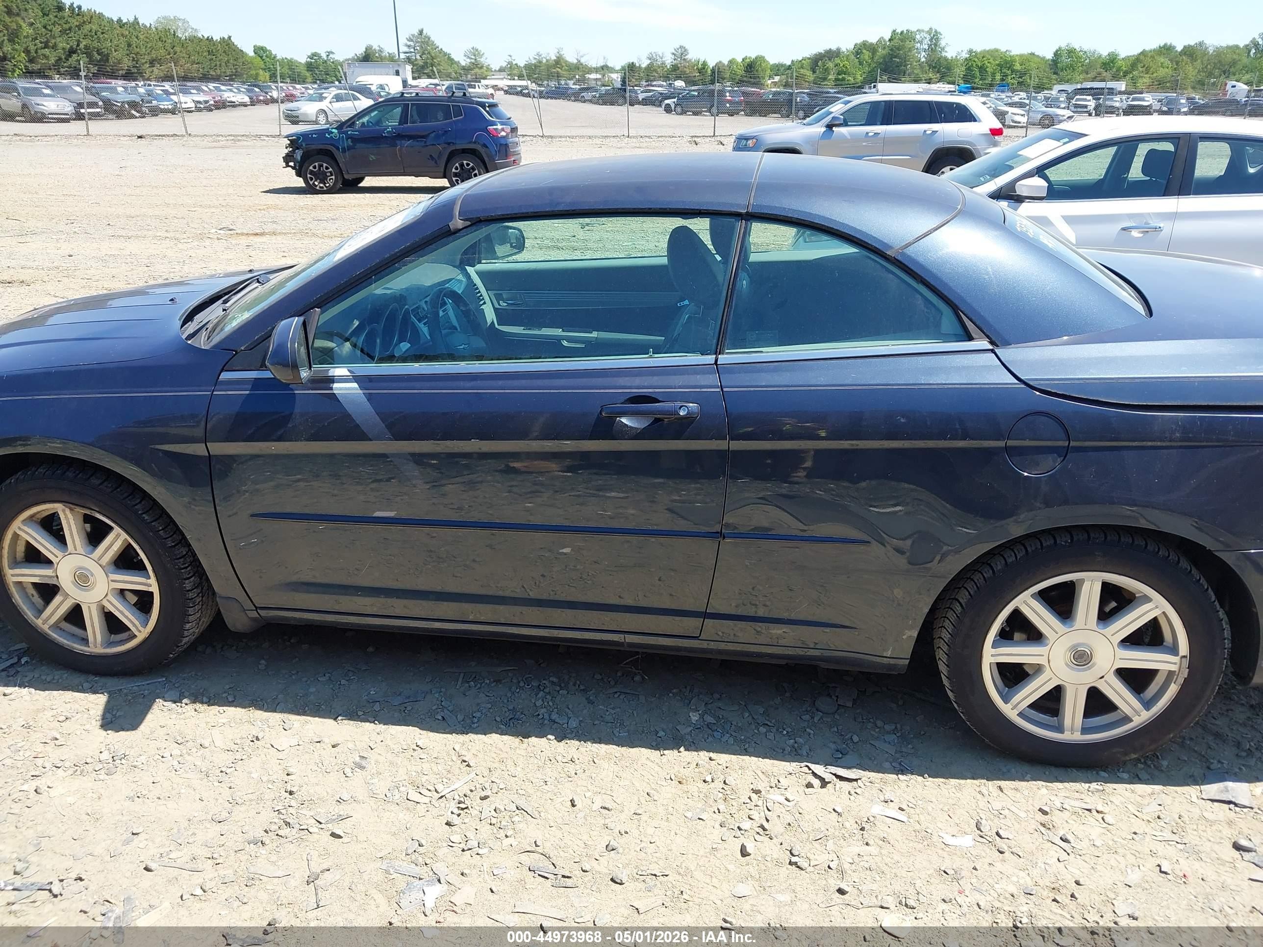 2008 Chrysler Sebring Touring Blue vin: 1C3LC55R18N180584