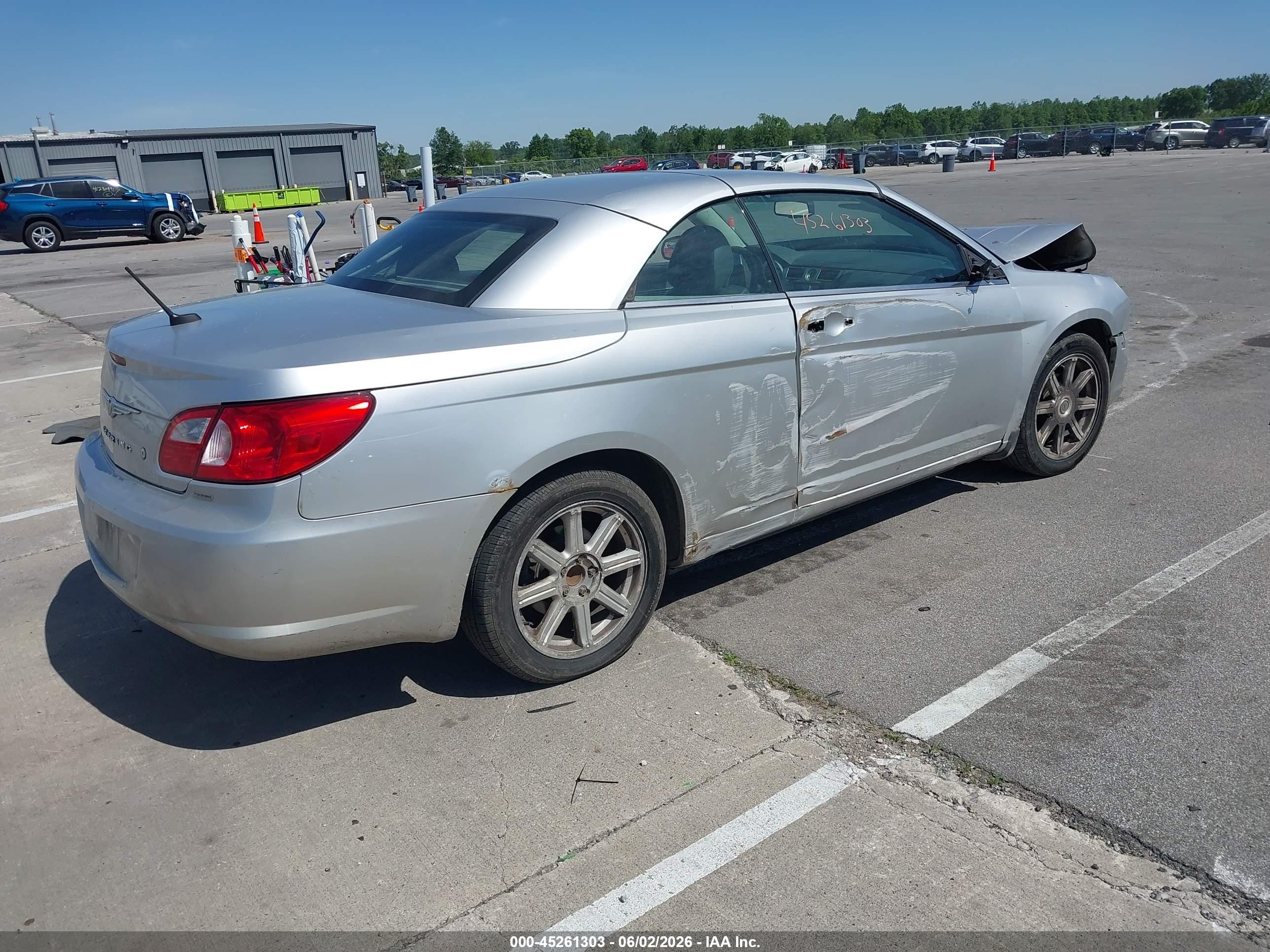 2008 Chrysler Sebring Touring White vin: 1C3LC55R18N232053