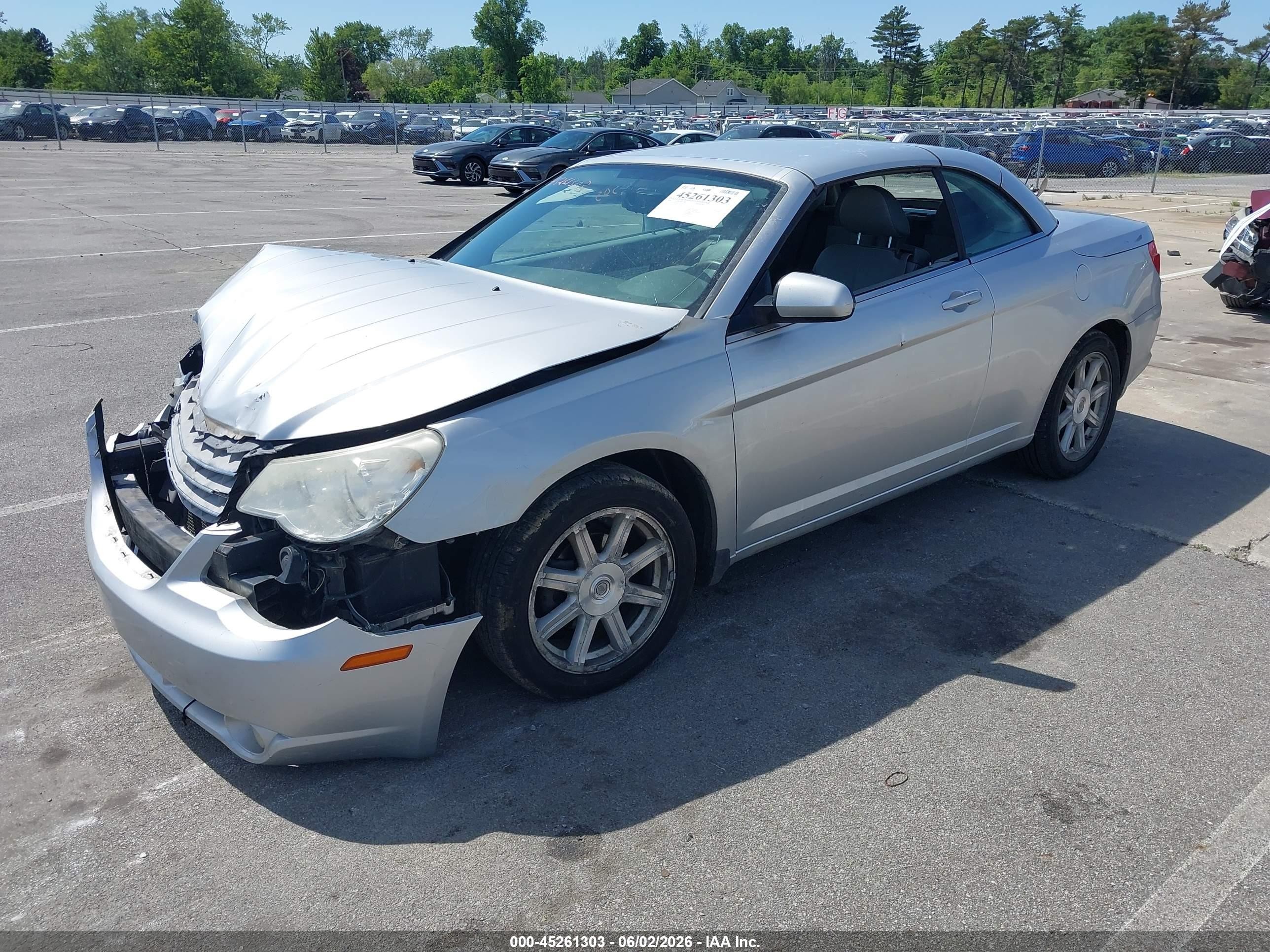 2008 Chrysler Sebring Touring White vin: 1C3LC55R18N232053