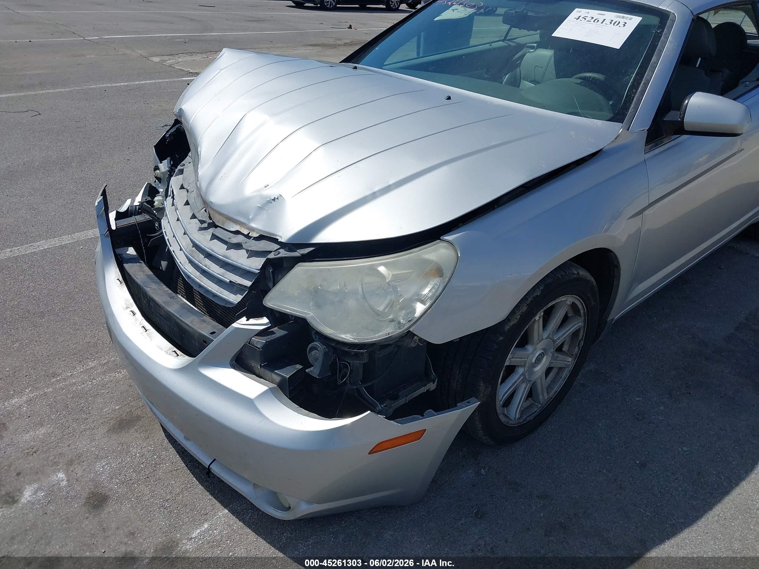 2008 Chrysler Sebring Touring White vin: 1C3LC55R18N232053