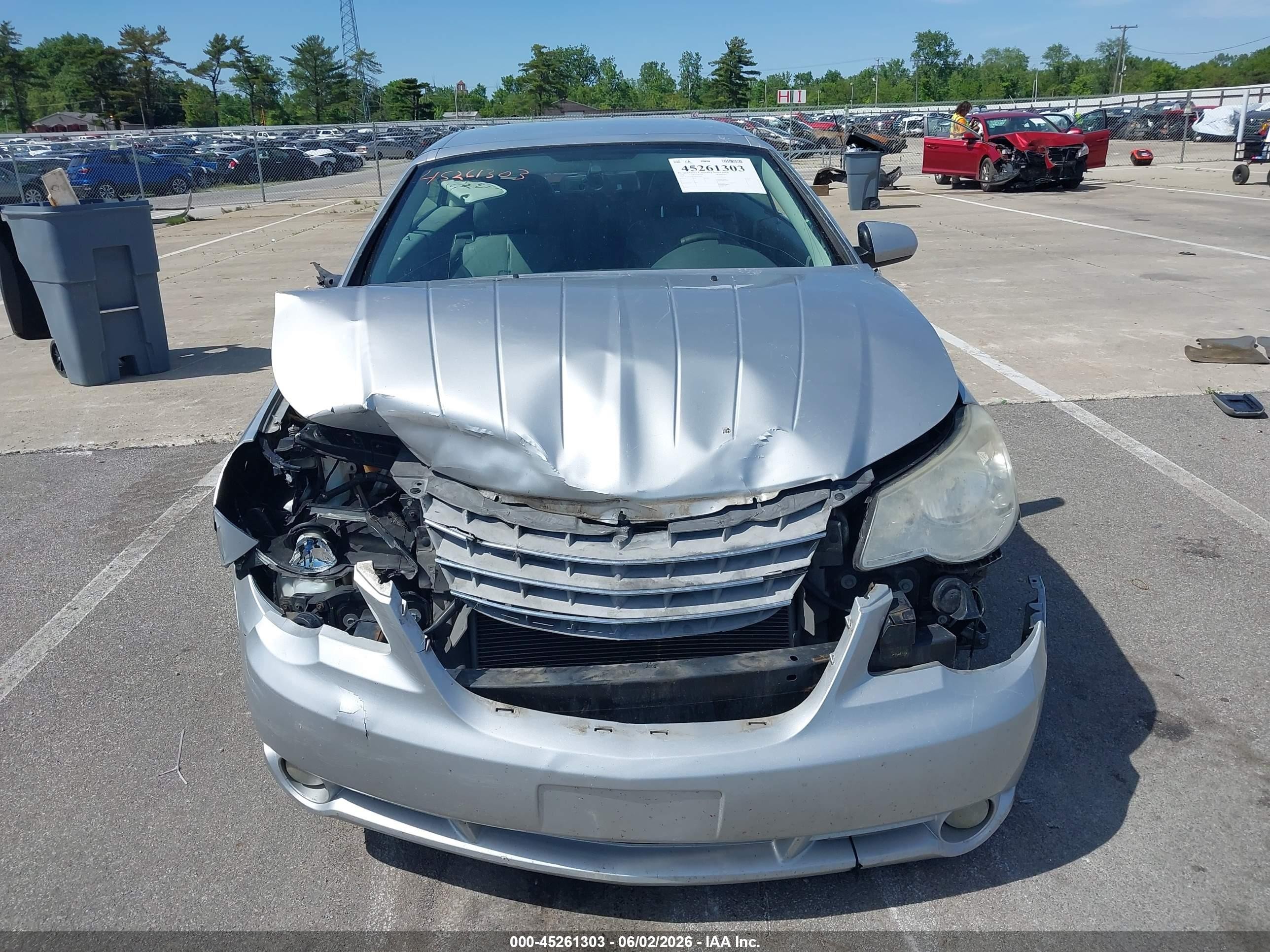 2008 Chrysler Sebring Touring White vin: 1C3LC55R18N232053