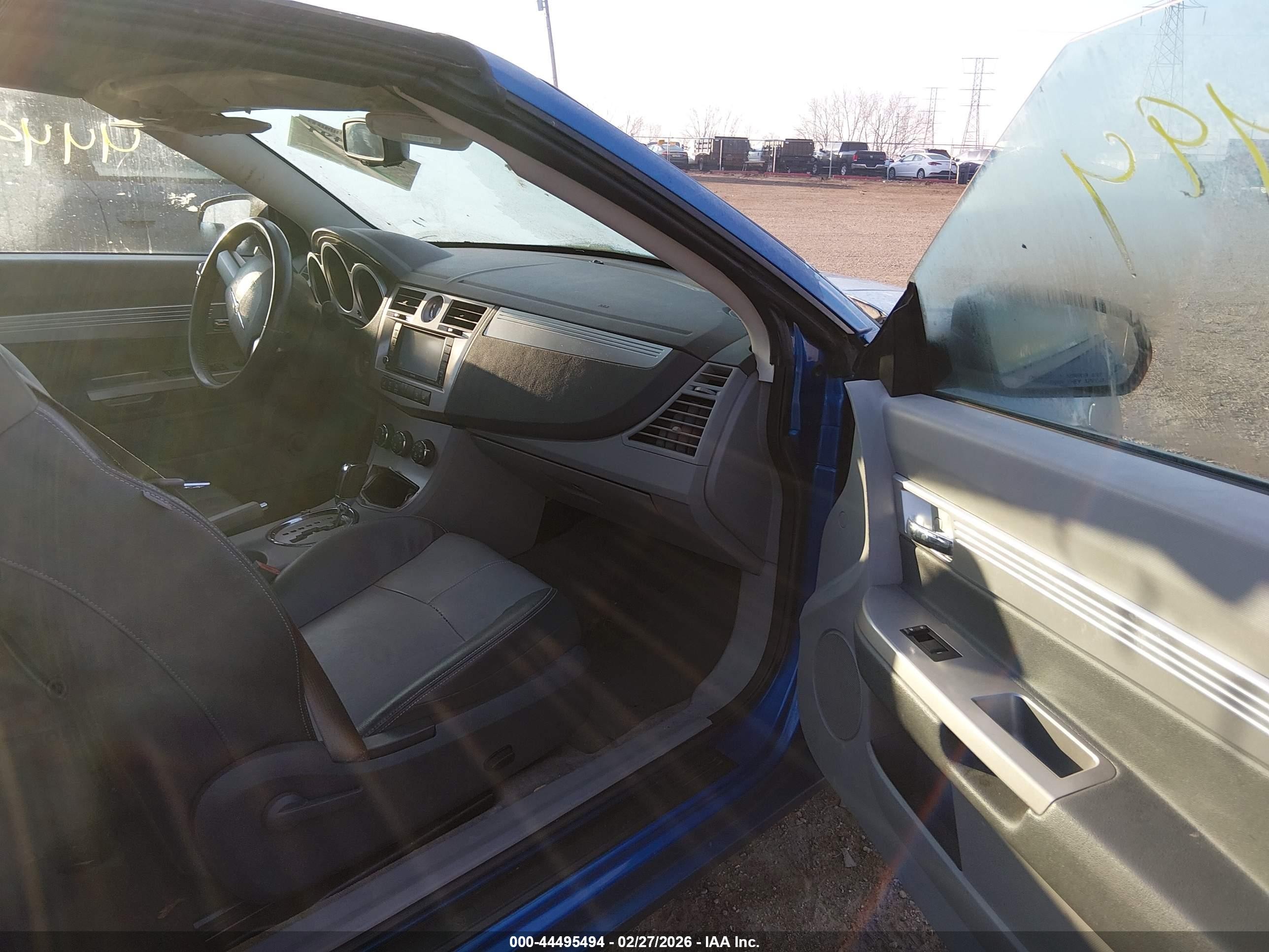 2008 Chrysler Sebring Touring Blue vin: 1C3LC55R28N222387