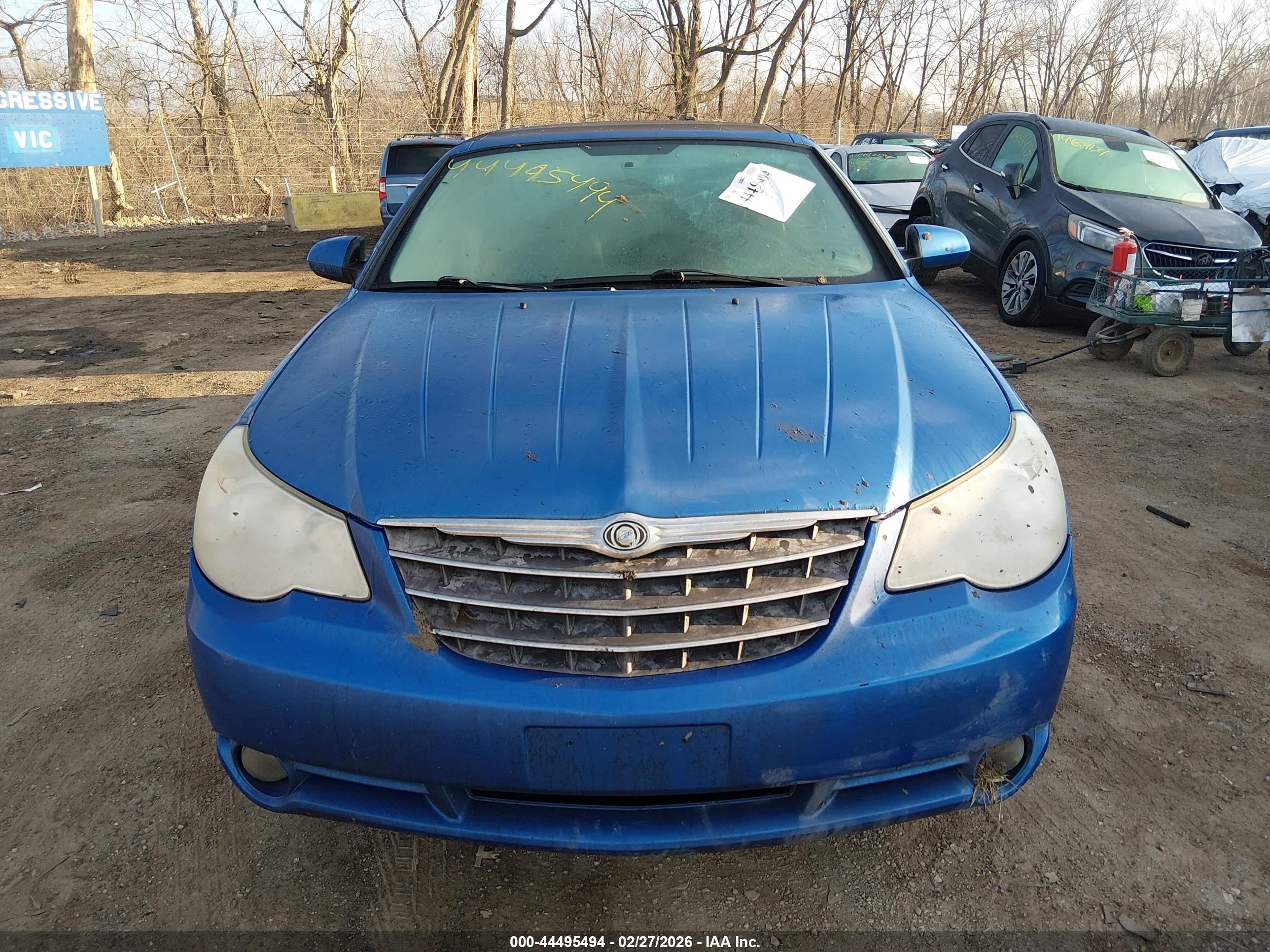 2008 Chrysler Sebring Touring Blue vin: 1C3LC55R28N222387