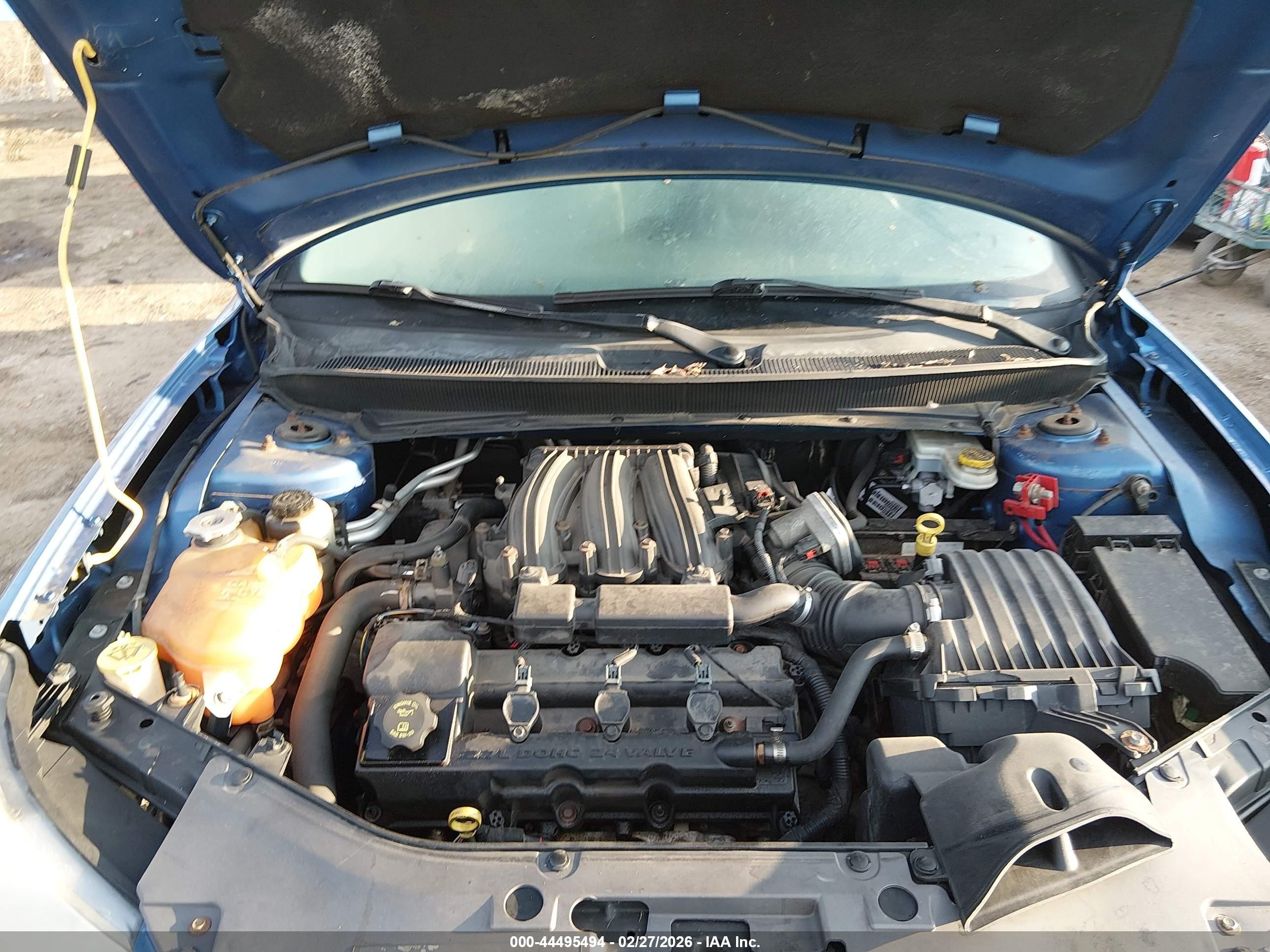 2008 Chrysler Sebring Touring Blue vin: 1C3LC55R28N222387