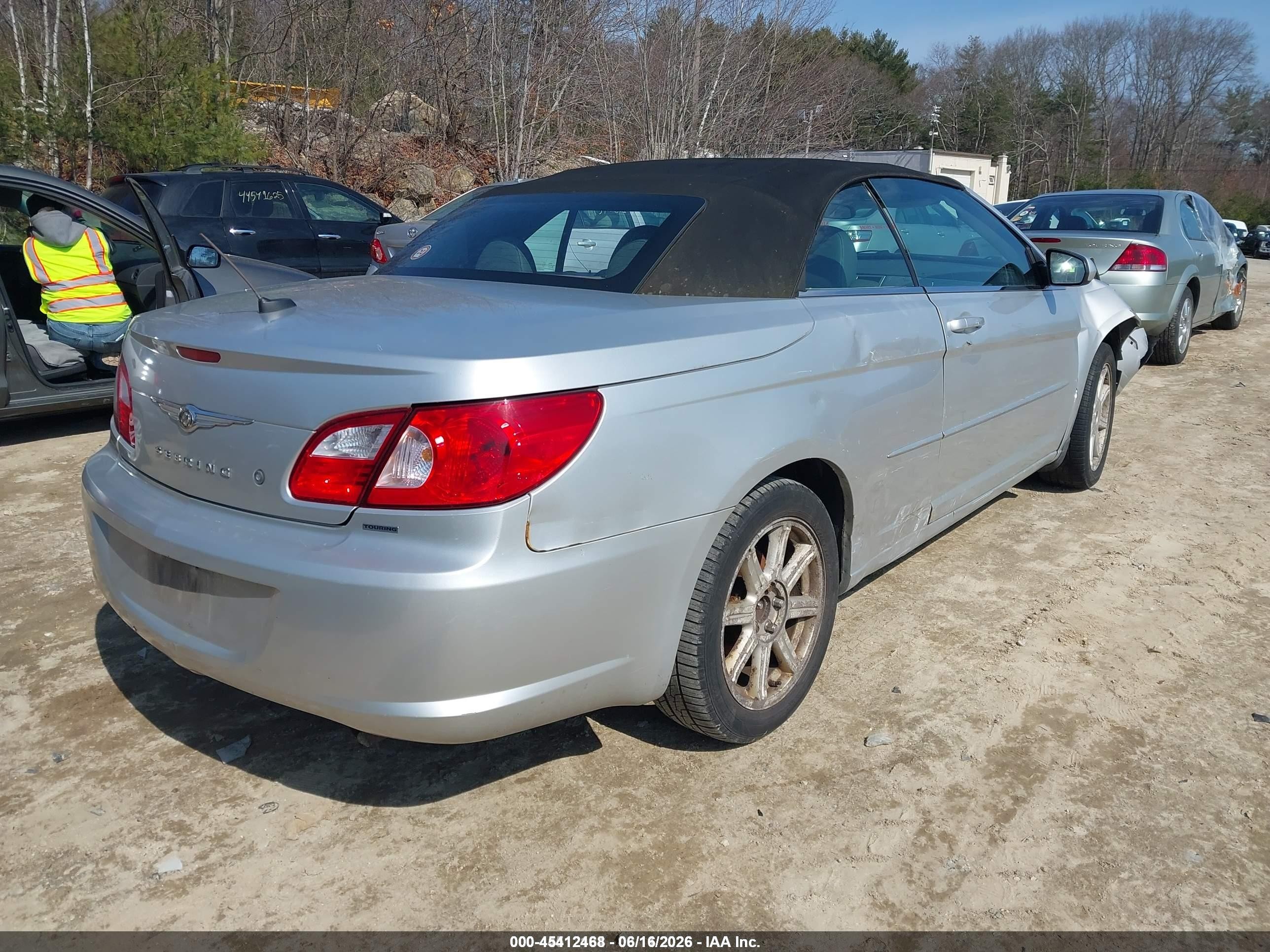 2008 Chrysler Sebring Touring Gray vin: 1C3LC55R28N223393