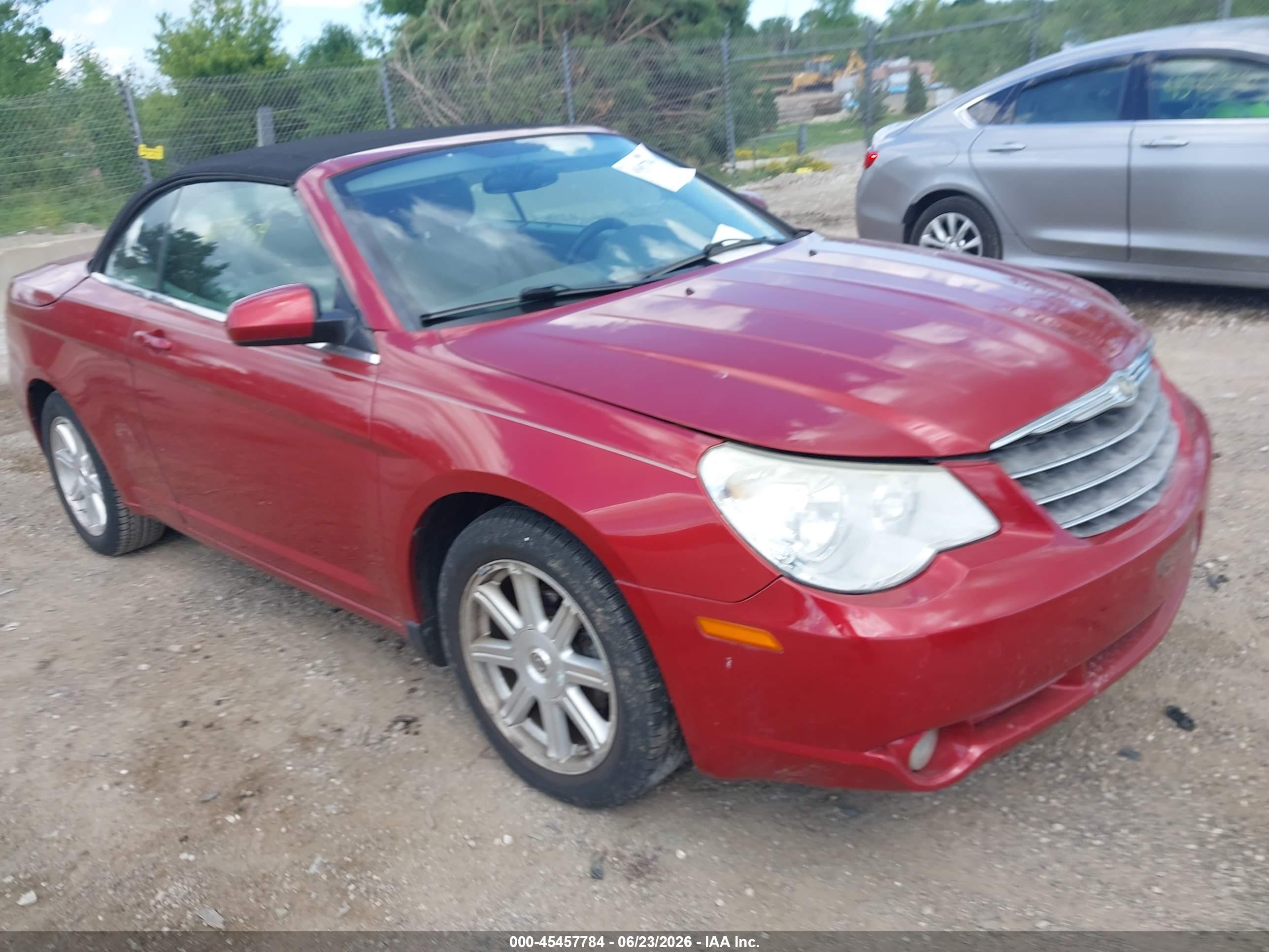 2008 Chrysler Sebring Touring Red vin: 1C3LC55R48N573091