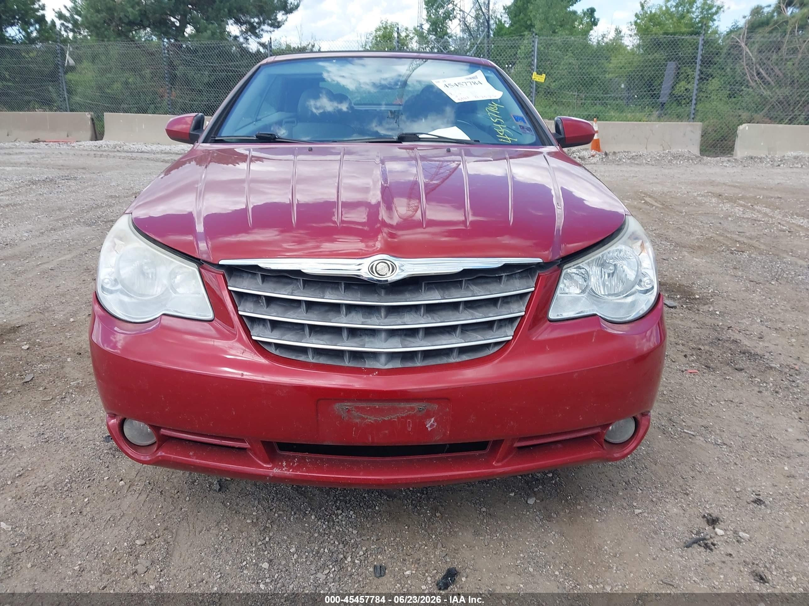 2008 Chrysler Sebring Touring Red vin: 1C3LC55R48N573091