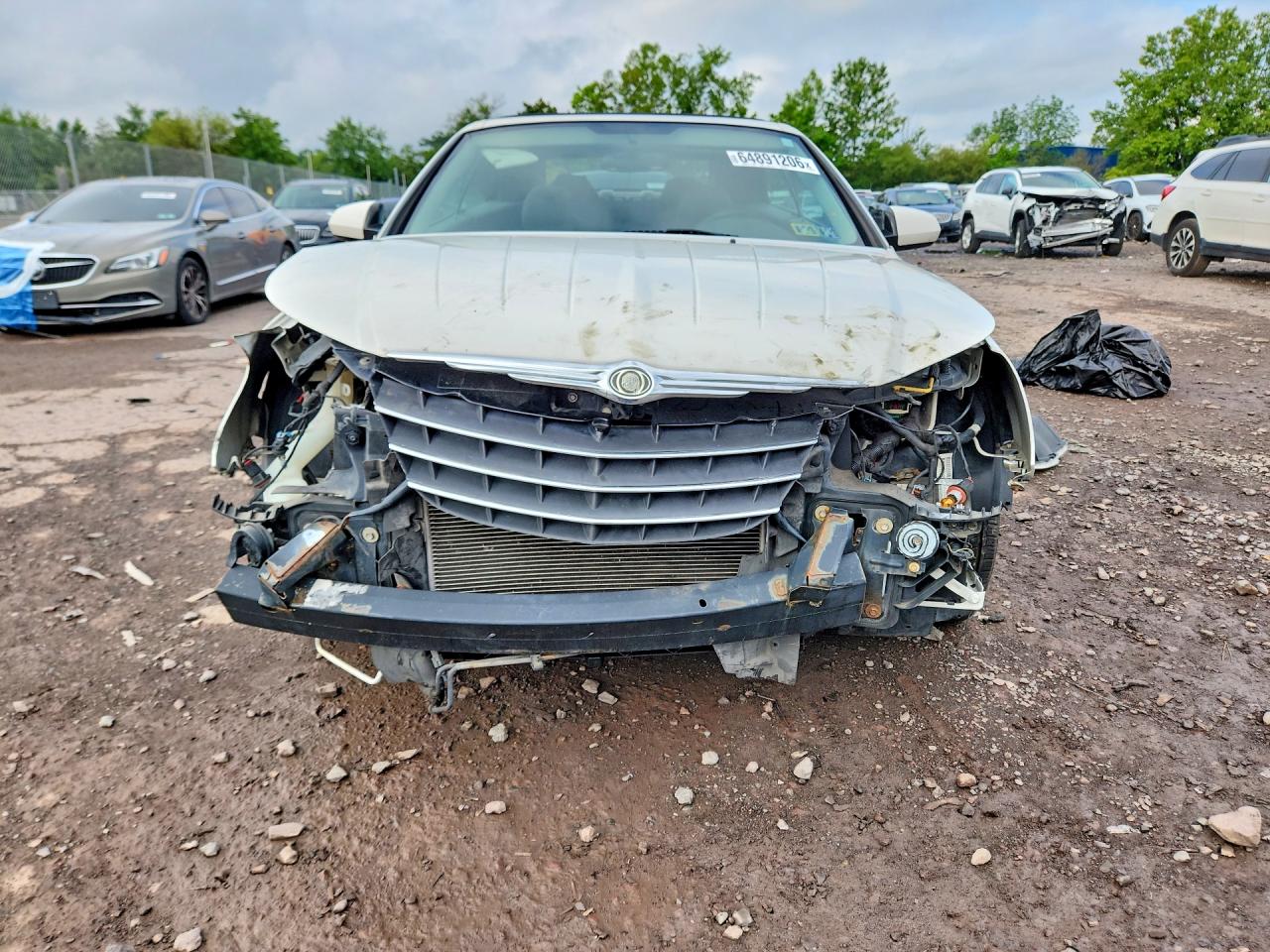 2008 Chrysler Sebring Touring White vin: 1C3LC55R58N294653