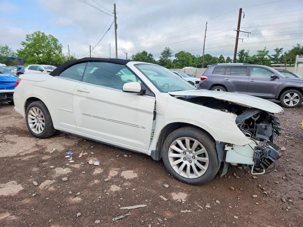 2008 Chrysler Sebring Touring White vin: 1C3LC55R58N294653
