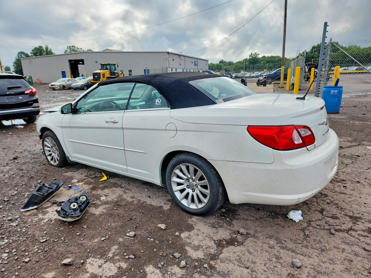 2008 Chrysler Sebring Touring White vin: 1C3LC55R58N294653
