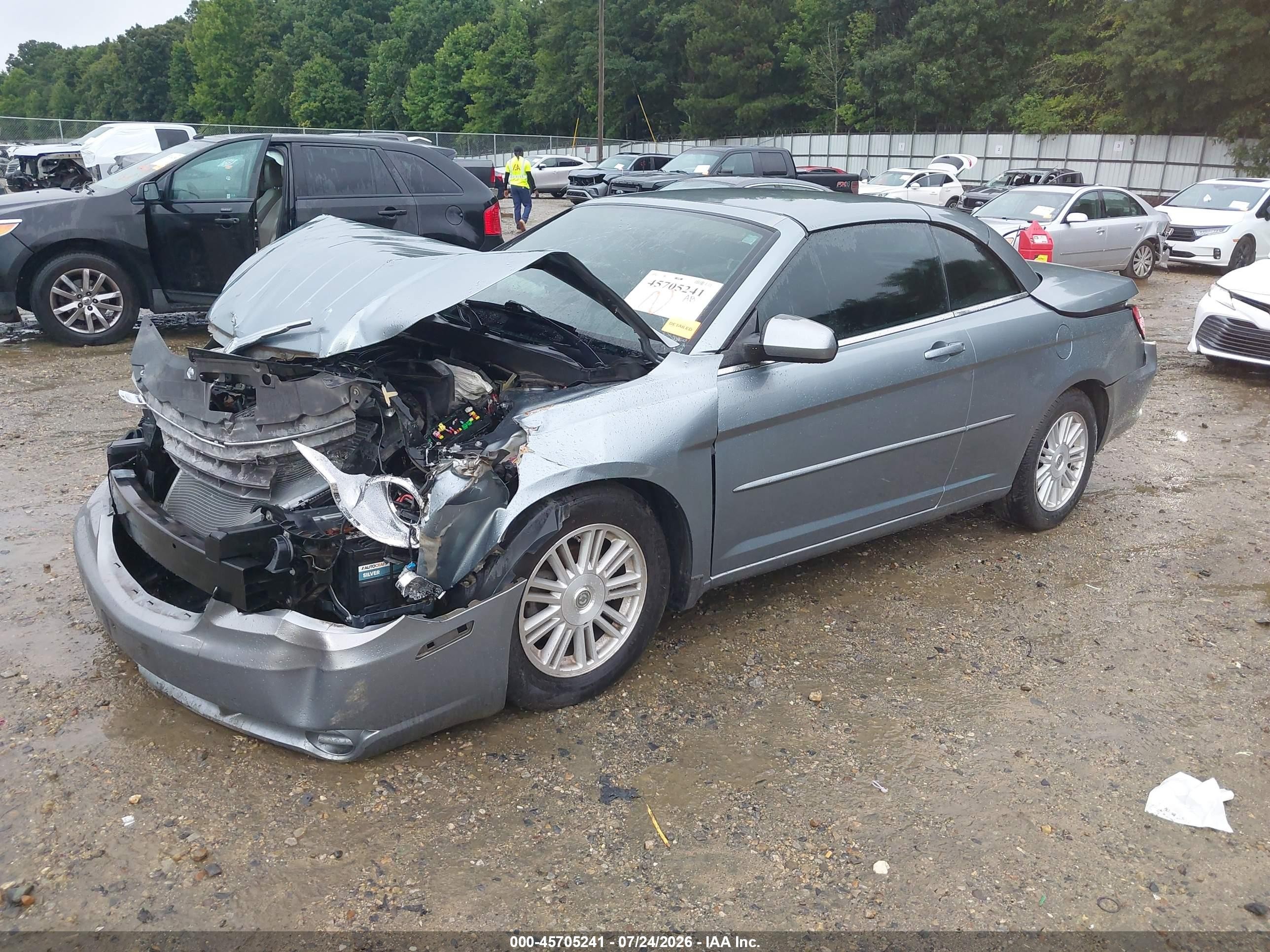 2008 Chrysler Sebring Touring Gray vin: 1C3LC55R68N260768