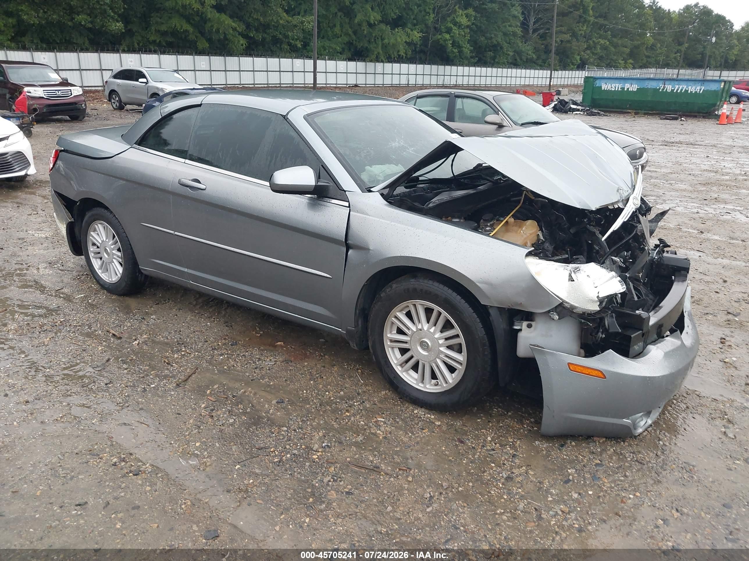 2008 Chrysler Sebring Touring Gray vin: 1C3LC55R68N260768
