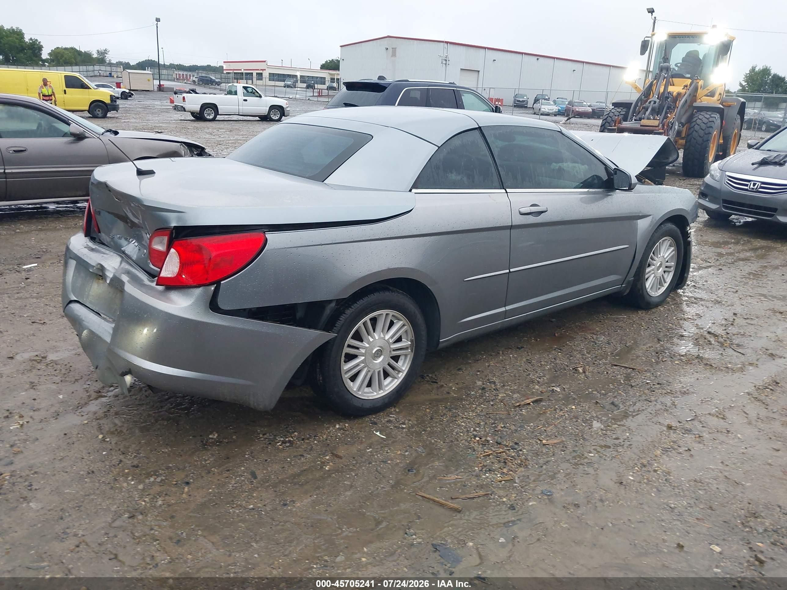 2008 Chrysler Sebring Touring Gray vin: 1C3LC55R68N260768