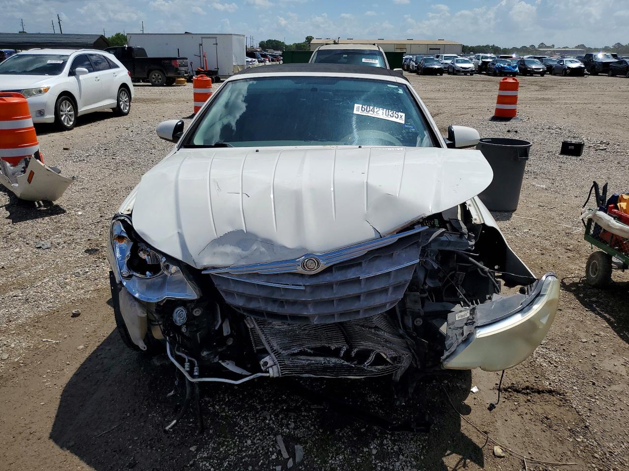 2008 Chrysler Sebring Touring White vin: 1C3LC55R78N157472