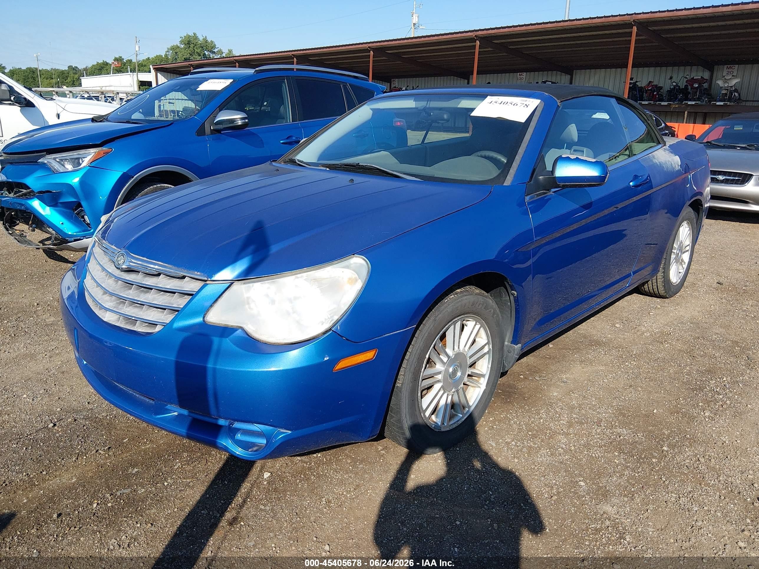 2008 Chrysler Sebring Touring Blue vin: 1C3LC55R78N265350