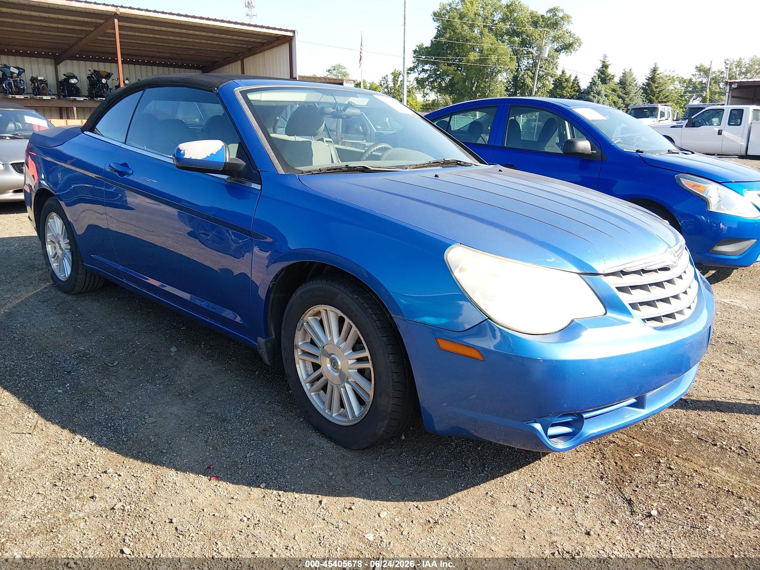 2008 Chrysler Sebring Touring Blue vin: 1C3LC55R78N265350