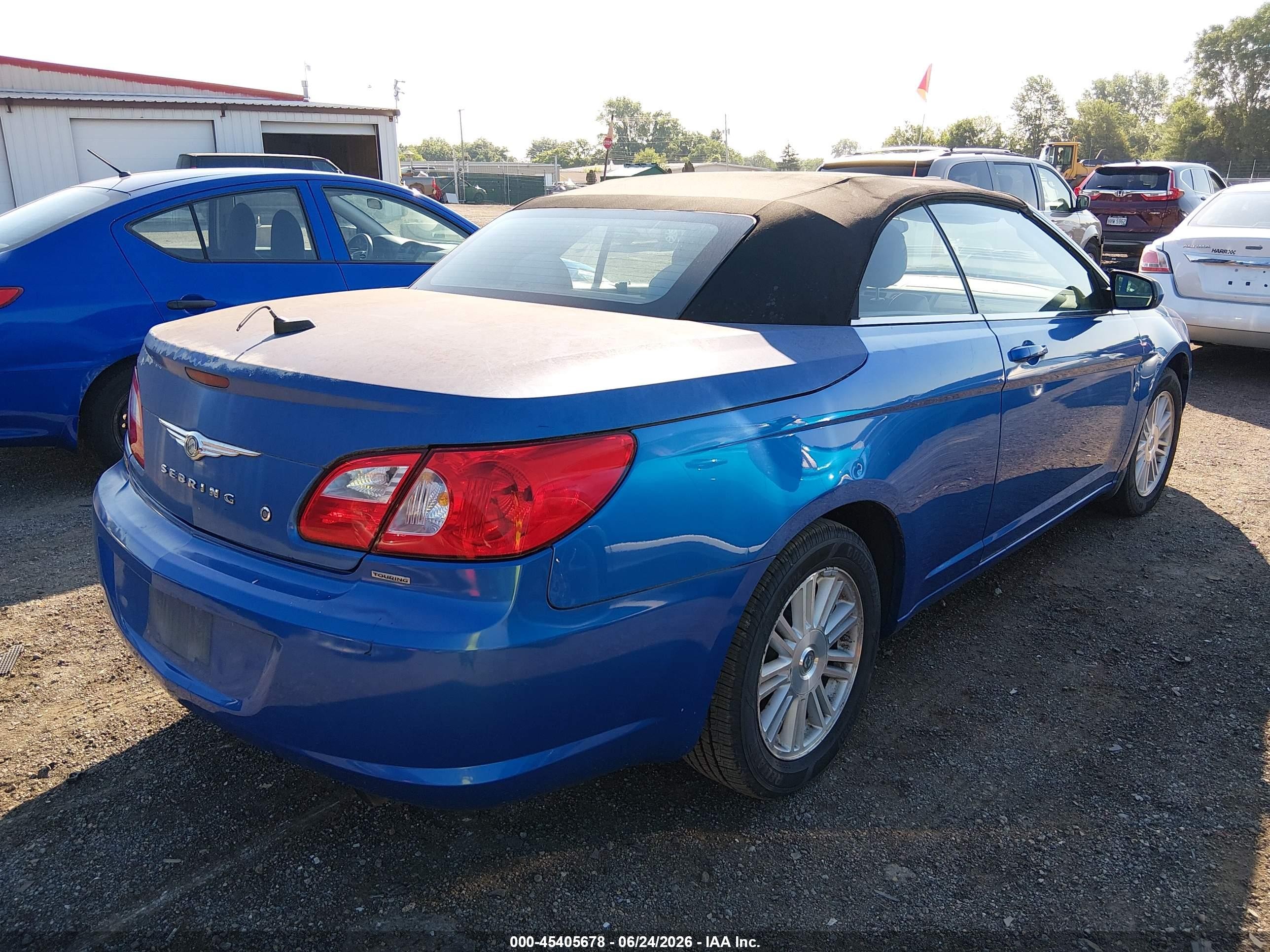 2008 Chrysler Sebring Touring Blue vin: 1C3LC55R78N265350