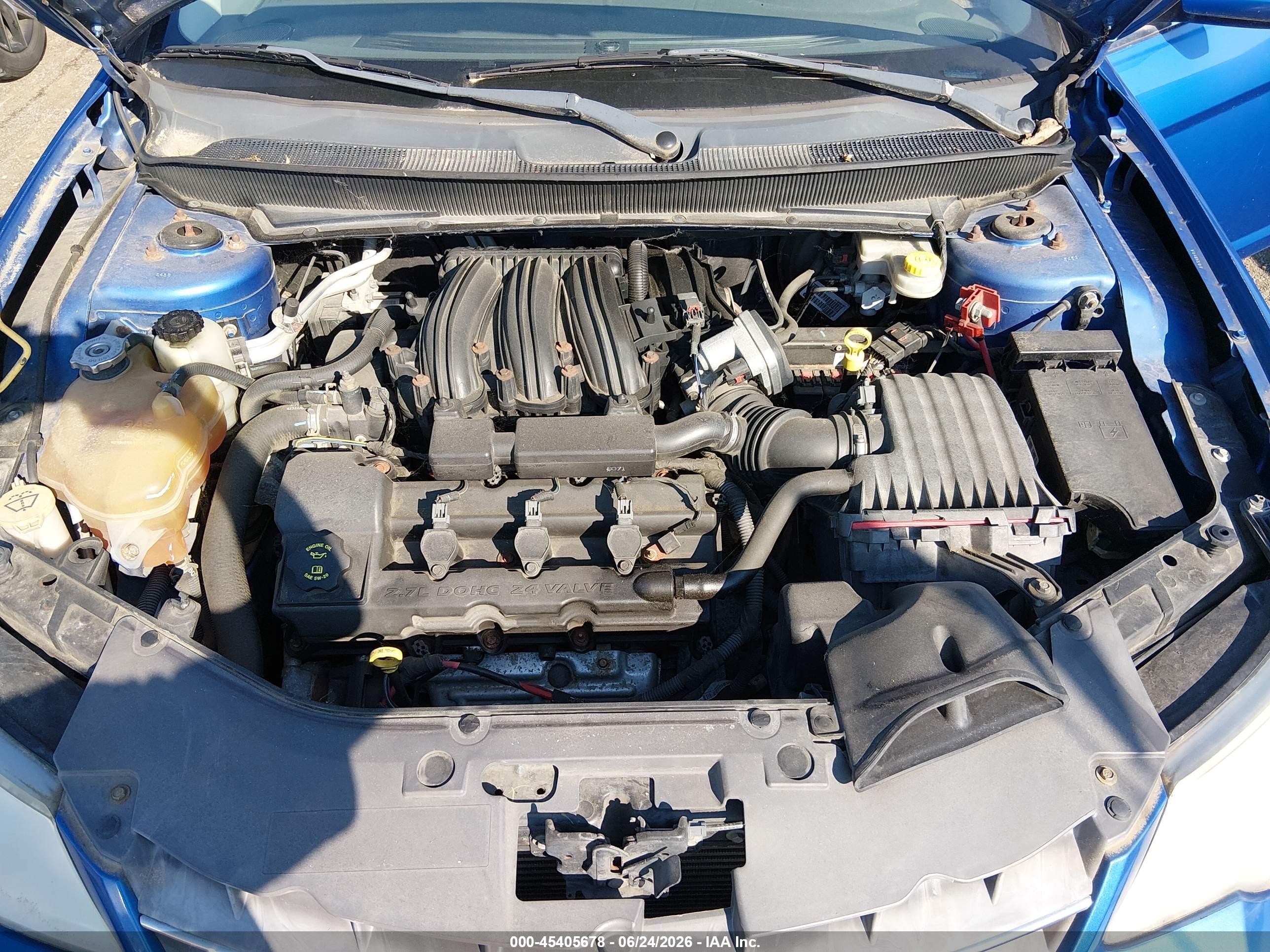2008 Chrysler Sebring Touring Blue vin: 1C3LC55R78N265350