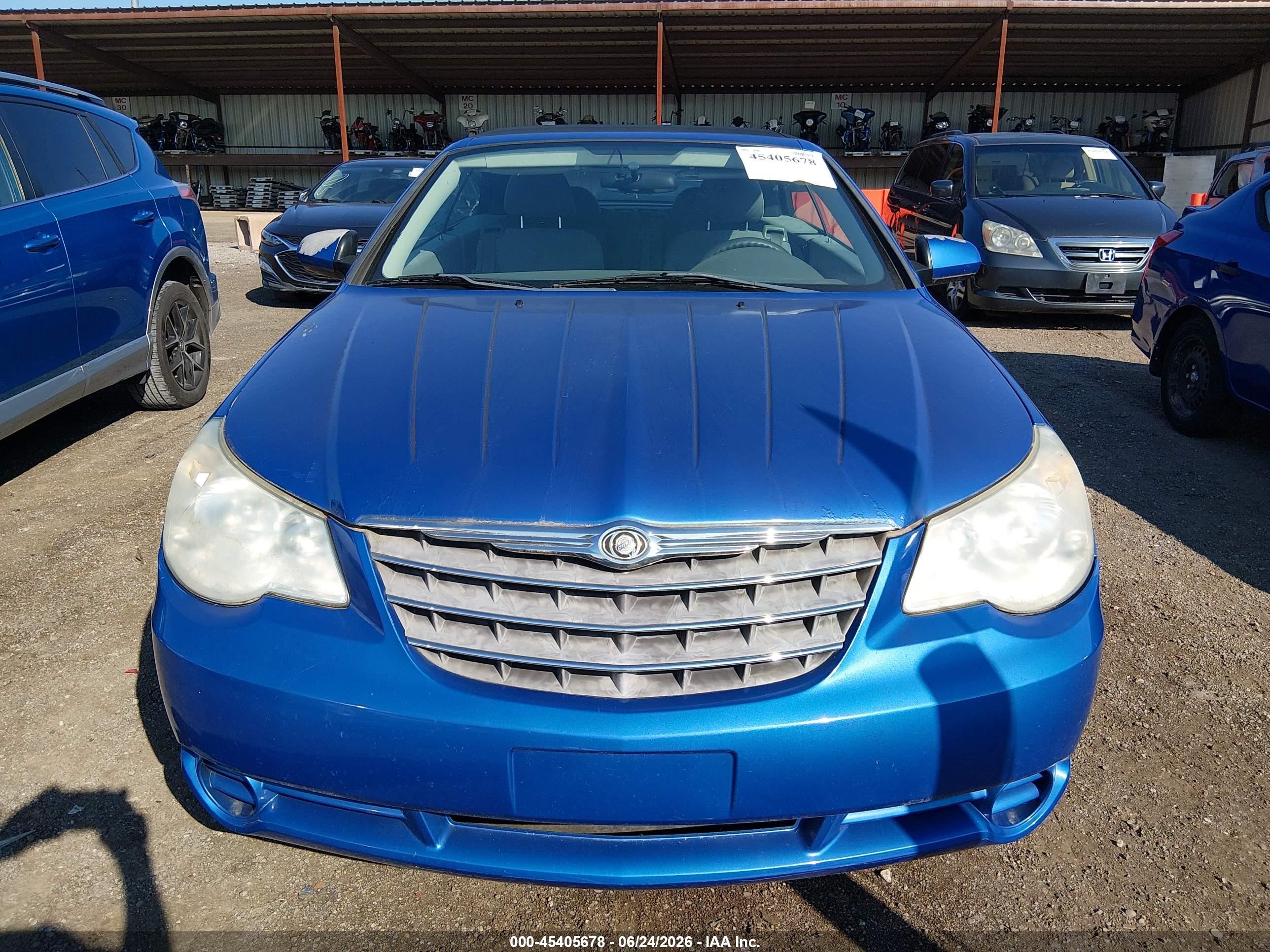 2008 Chrysler Sebring Touring Blue vin: 1C3LC55R78N265350