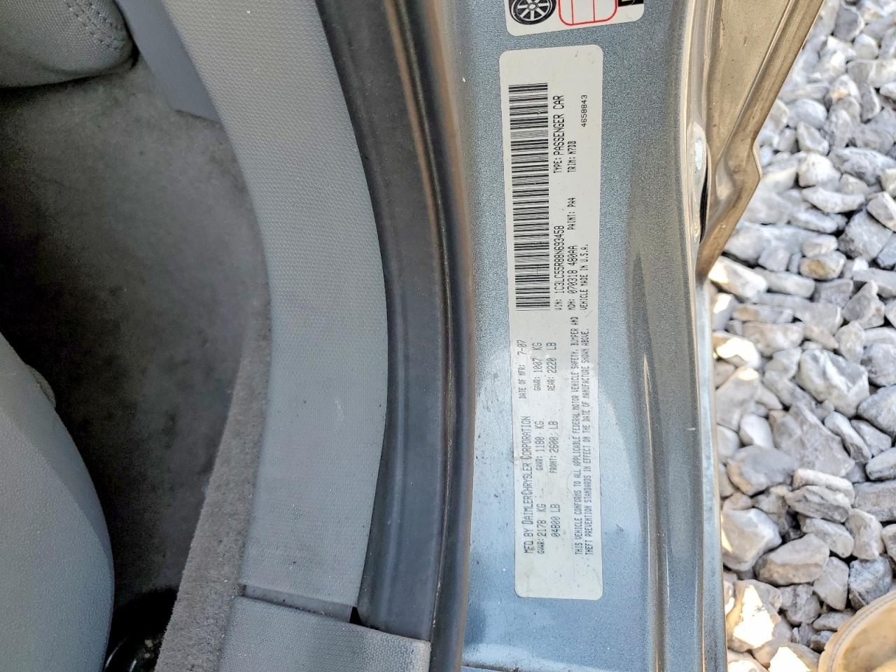 2008 Chrysler Sebring Touring Blue vin: 1C3LC55R88N693458