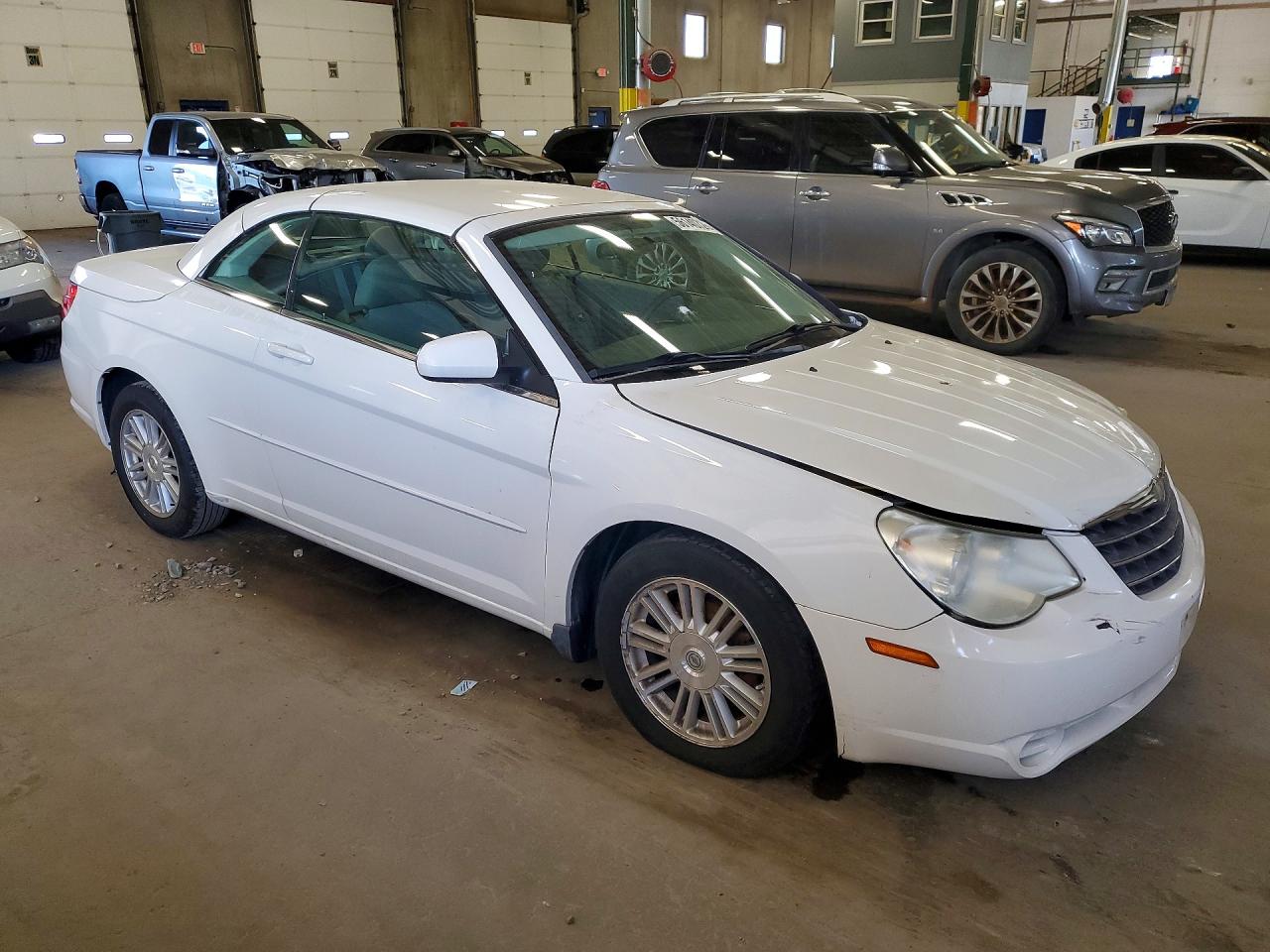 2008 Chrysler Sebring Touring White vin: 1C3LC55R98N273174