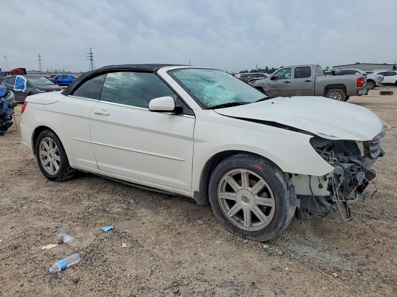 2008 Chrysler Sebring Touring White vin: 1C3LC55RX8N110176