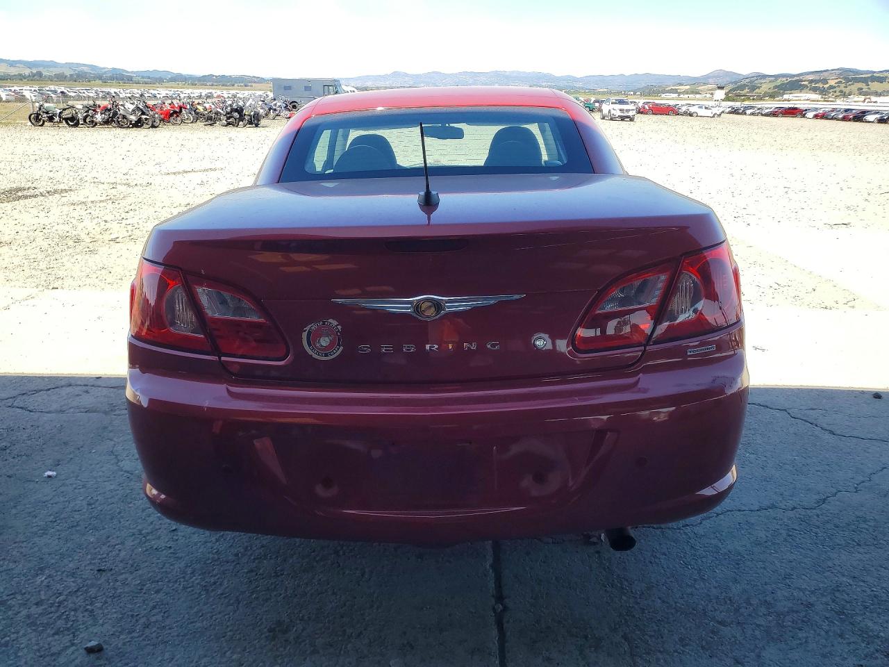 2008 Chrysler Sebring Red vin: 1C3LC55RX8N643564
