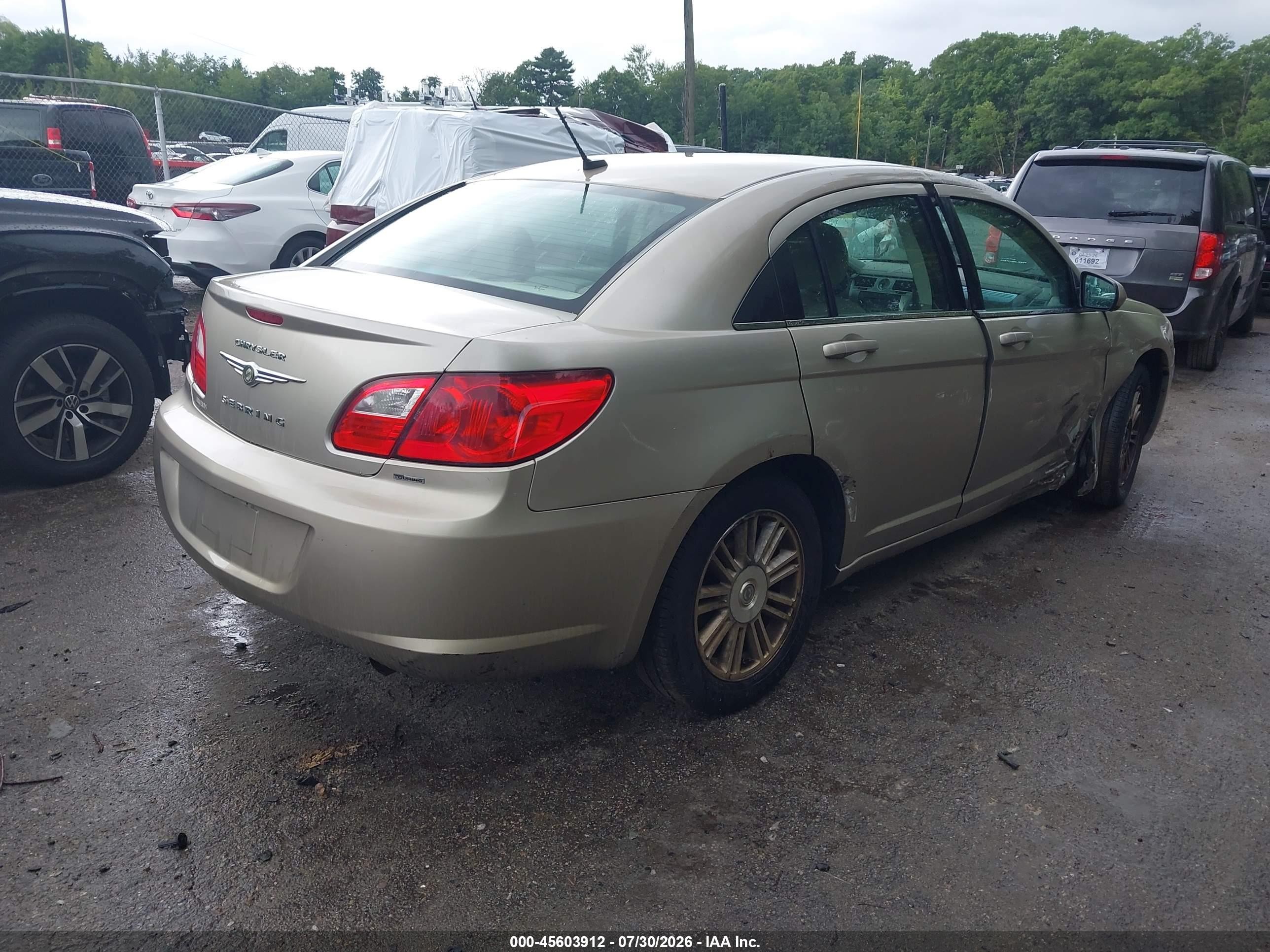 2009 Chrysler Sebring Touring Золотой vin: 1C3LC56B19N503745