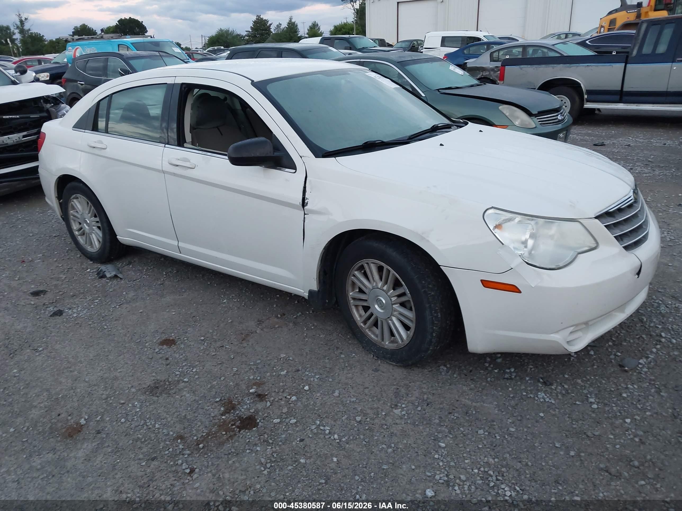 2009 Chrysler Sebring Touring White vin: 1C3LC56B39N544605