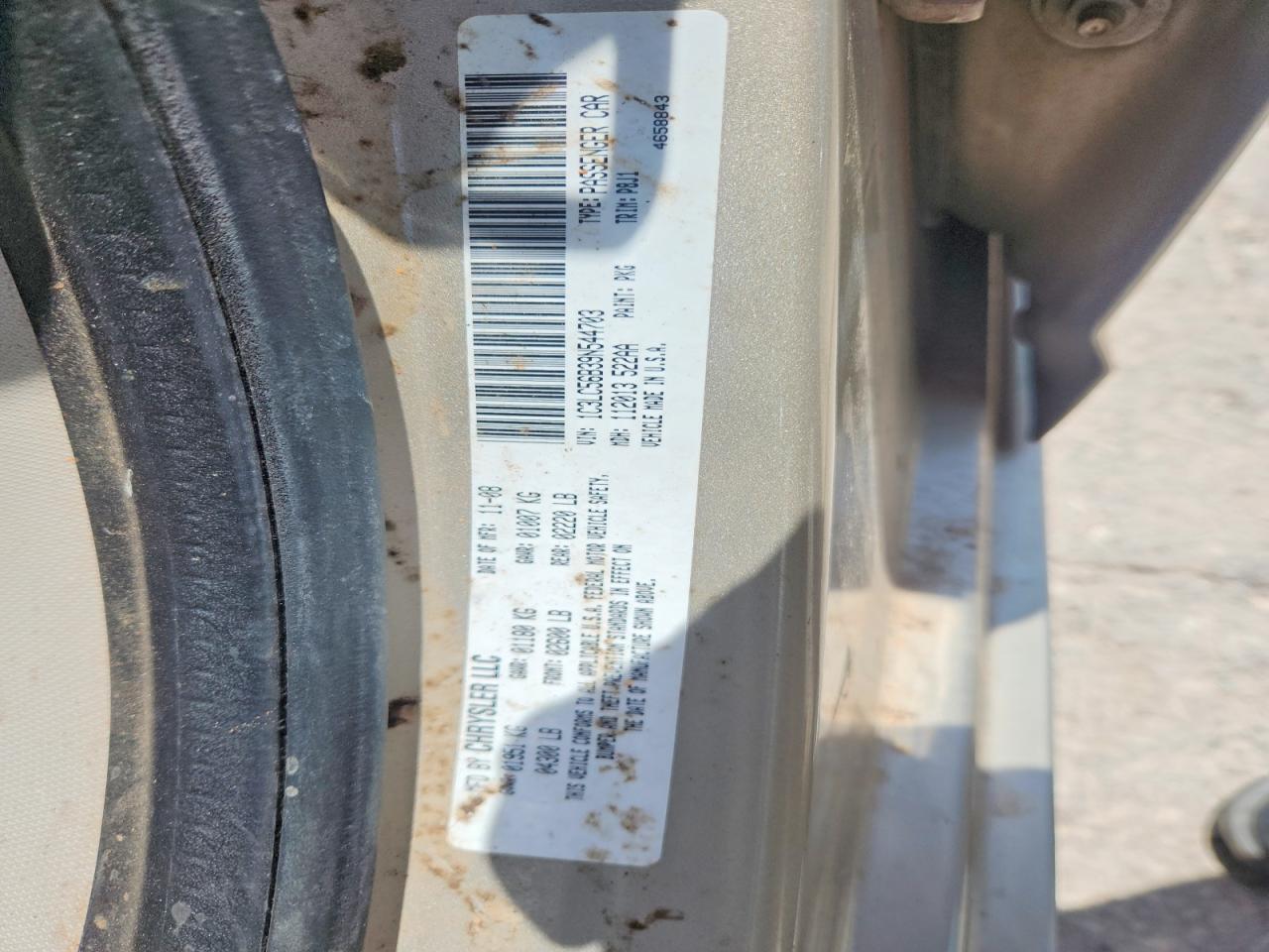 2009 Chrysler Sebring Touring Silver vin: 1C3LC56B39N544703