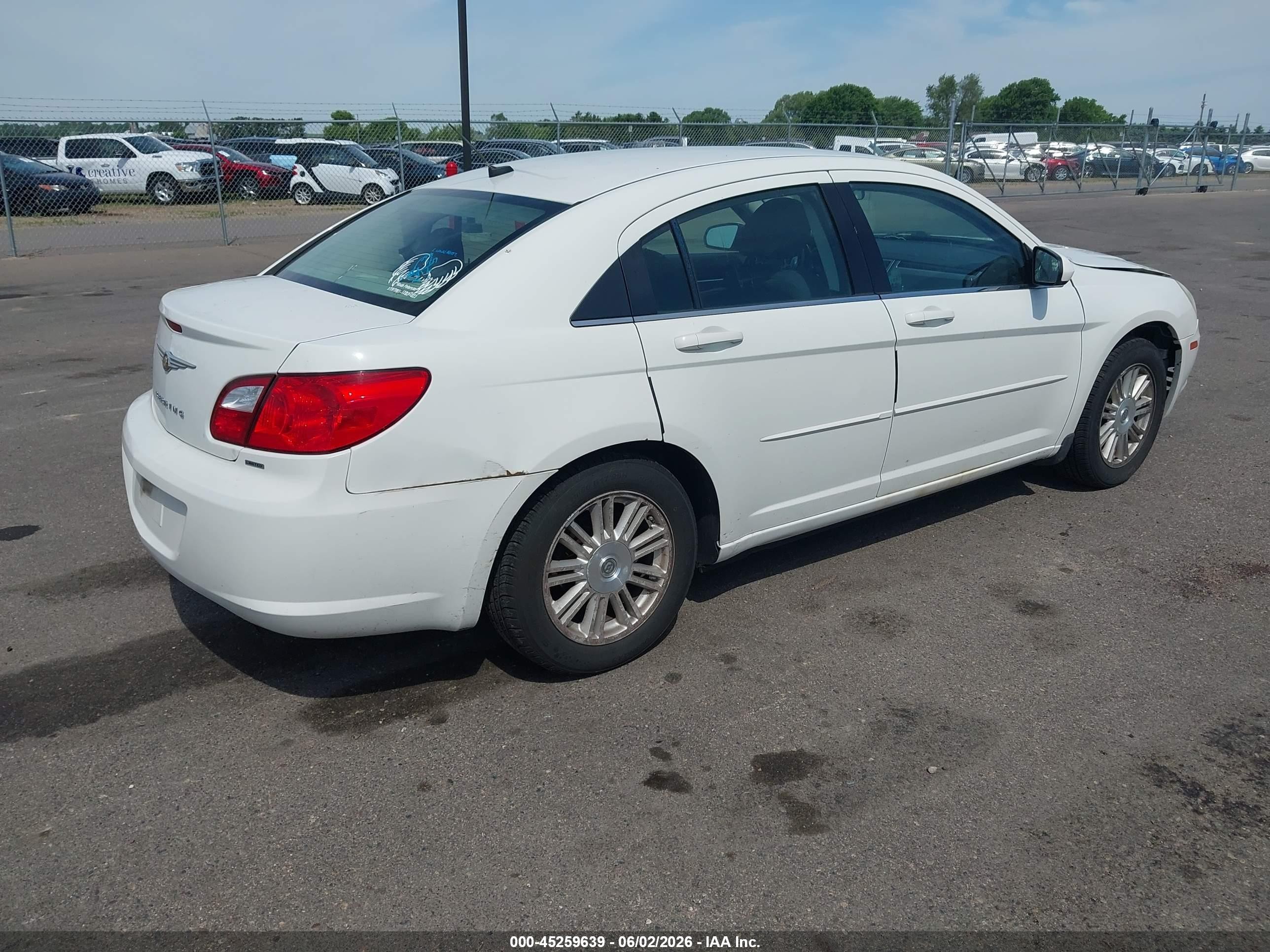 2009 Chrysler Sebring Touring White vin: 1C3LC56B39N566880