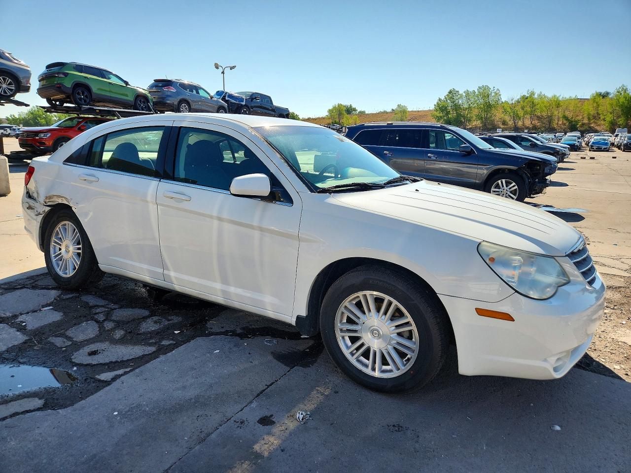 2009 Chrysler Sebring Touring/limited White vin: 1C3LC56BX9N565435