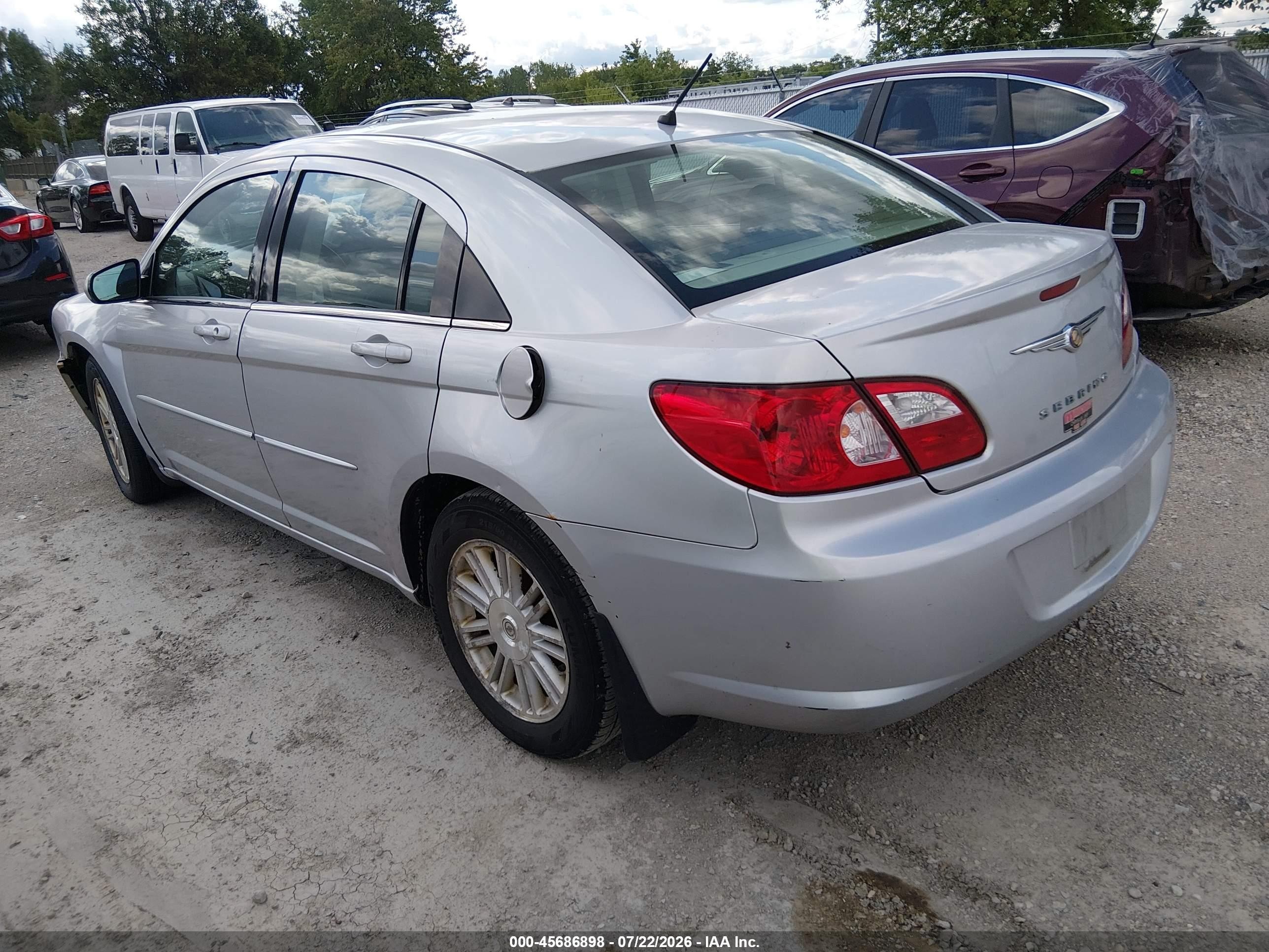2007 Chrysler Sebring Touring Silver vin: 1C3LC56K37N527834