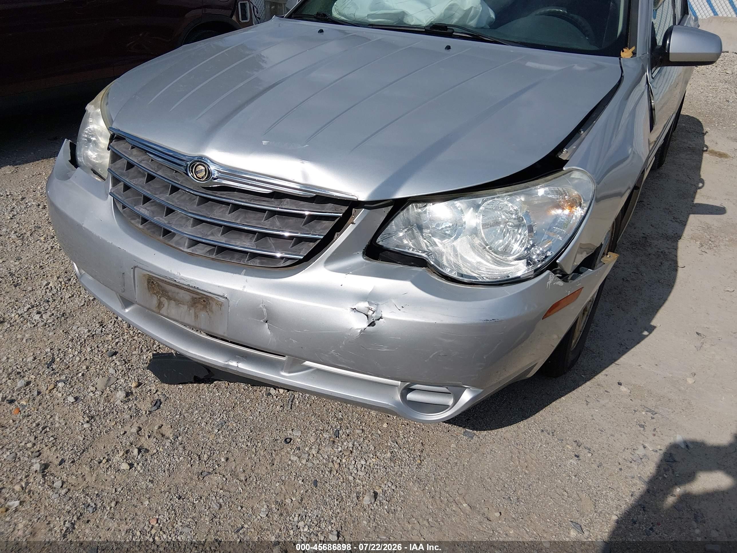 2007 Chrysler Sebring Touring Silver vin: 1C3LC56K37N527834