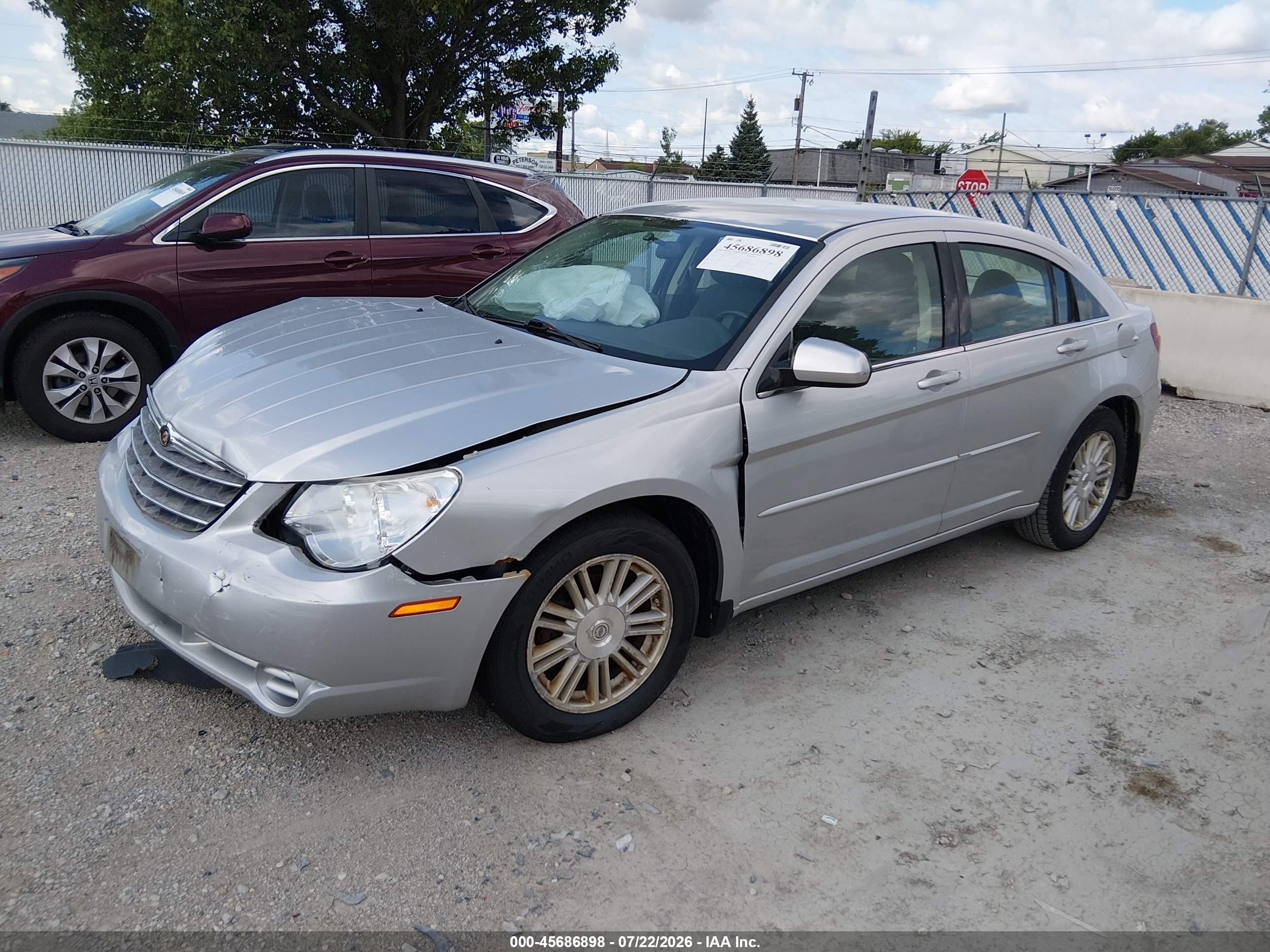 2007 Chrysler Sebring Touring Silver vin: 1C3LC56K37N527834