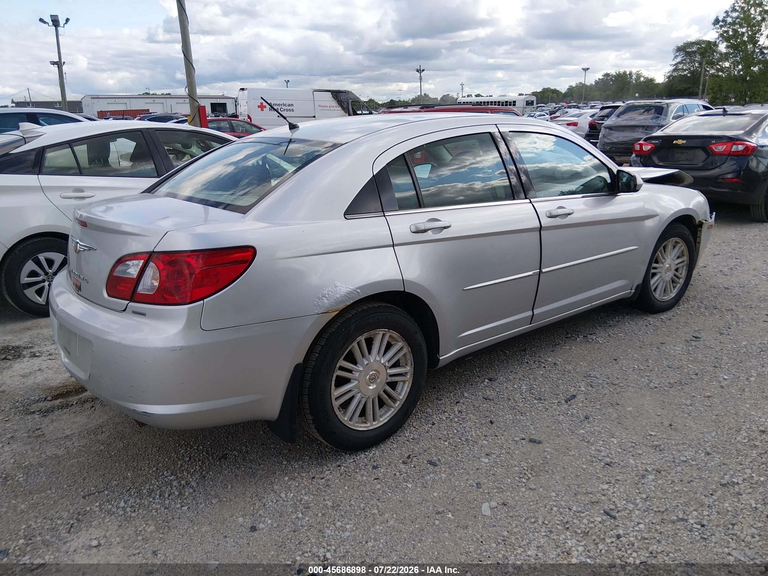 2007 Chrysler Sebring Touring Silver vin: 1C3LC56K37N527834