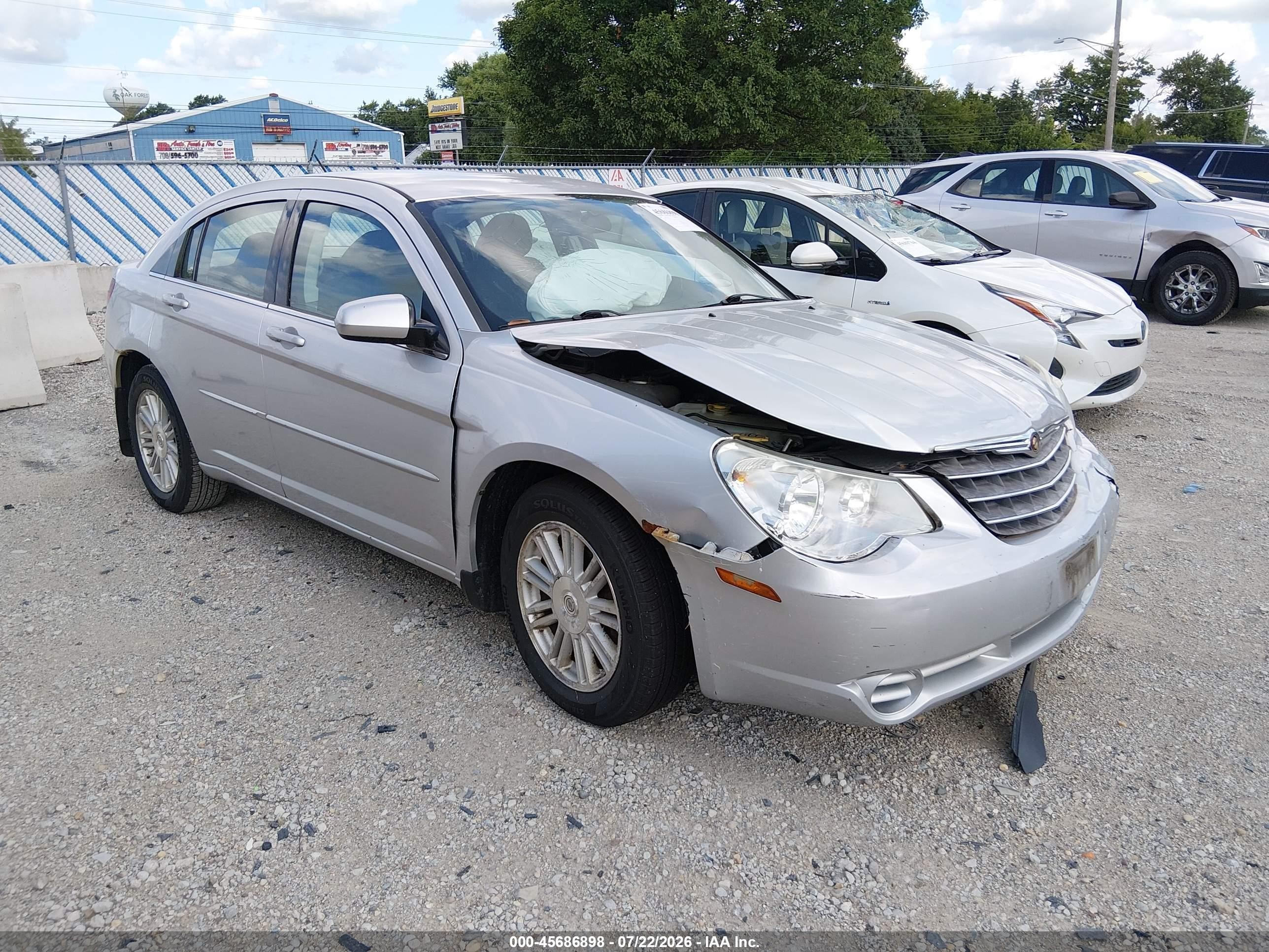 2007 Chrysler Sebring Touring Silver vin: 1C3LC56K37N527834