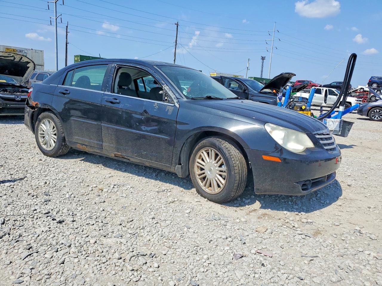 2007 Chrysler Sebring Touring Black vin: 1C3LC56K47N566495