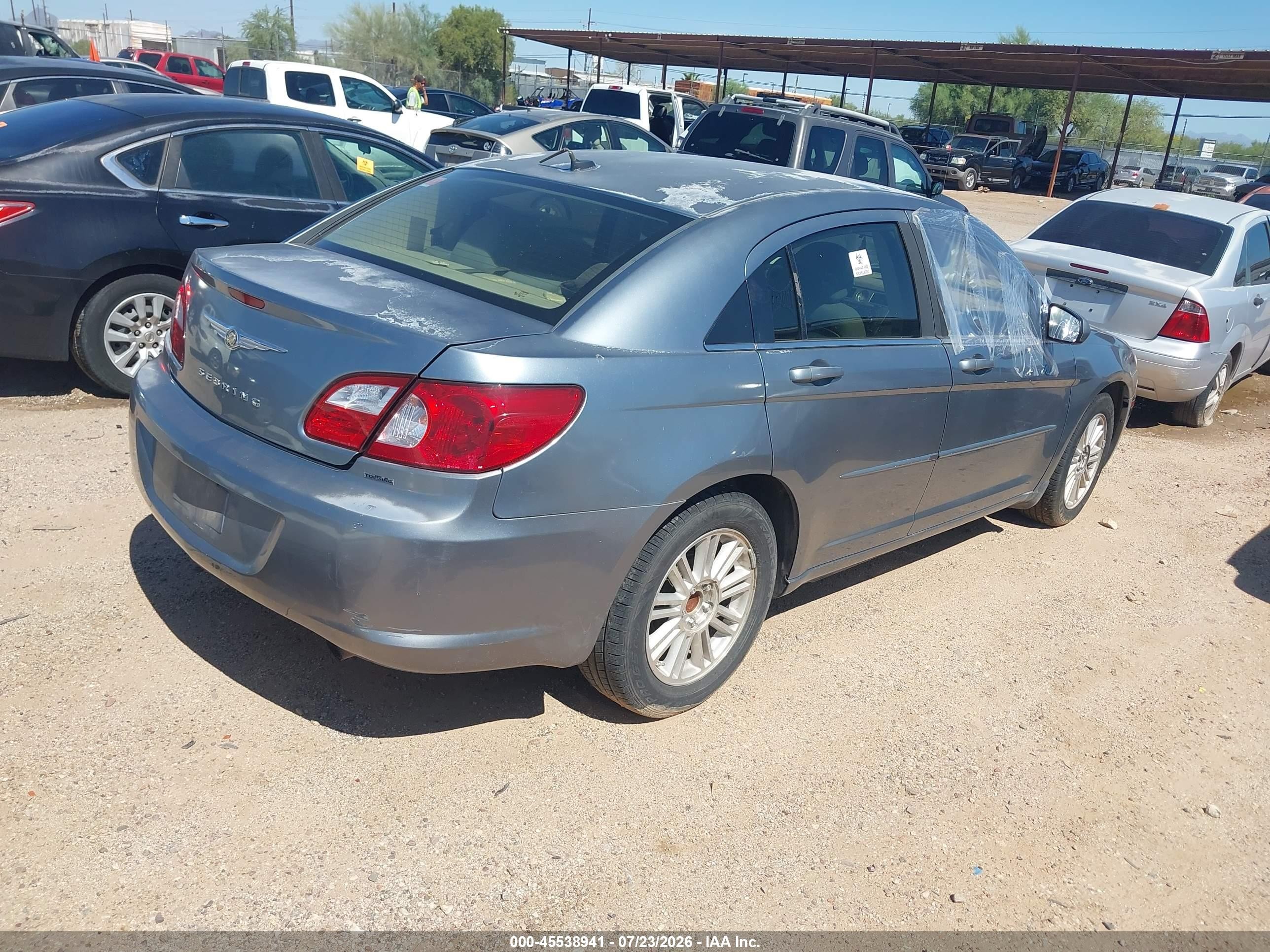 2007 Chrysler Sebring Touring Gray vin: 1C3LC56K57N560916