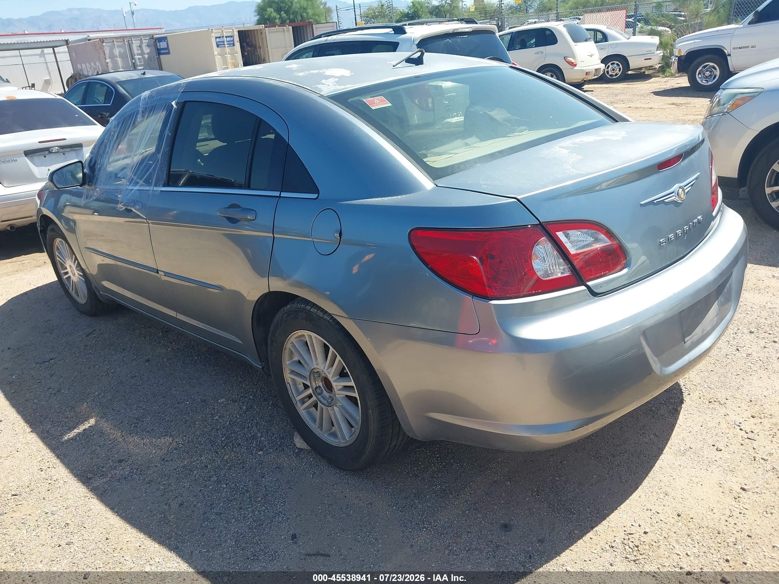 2007 Chrysler Sebring Touring Gray vin: 1C3LC56K57N560916