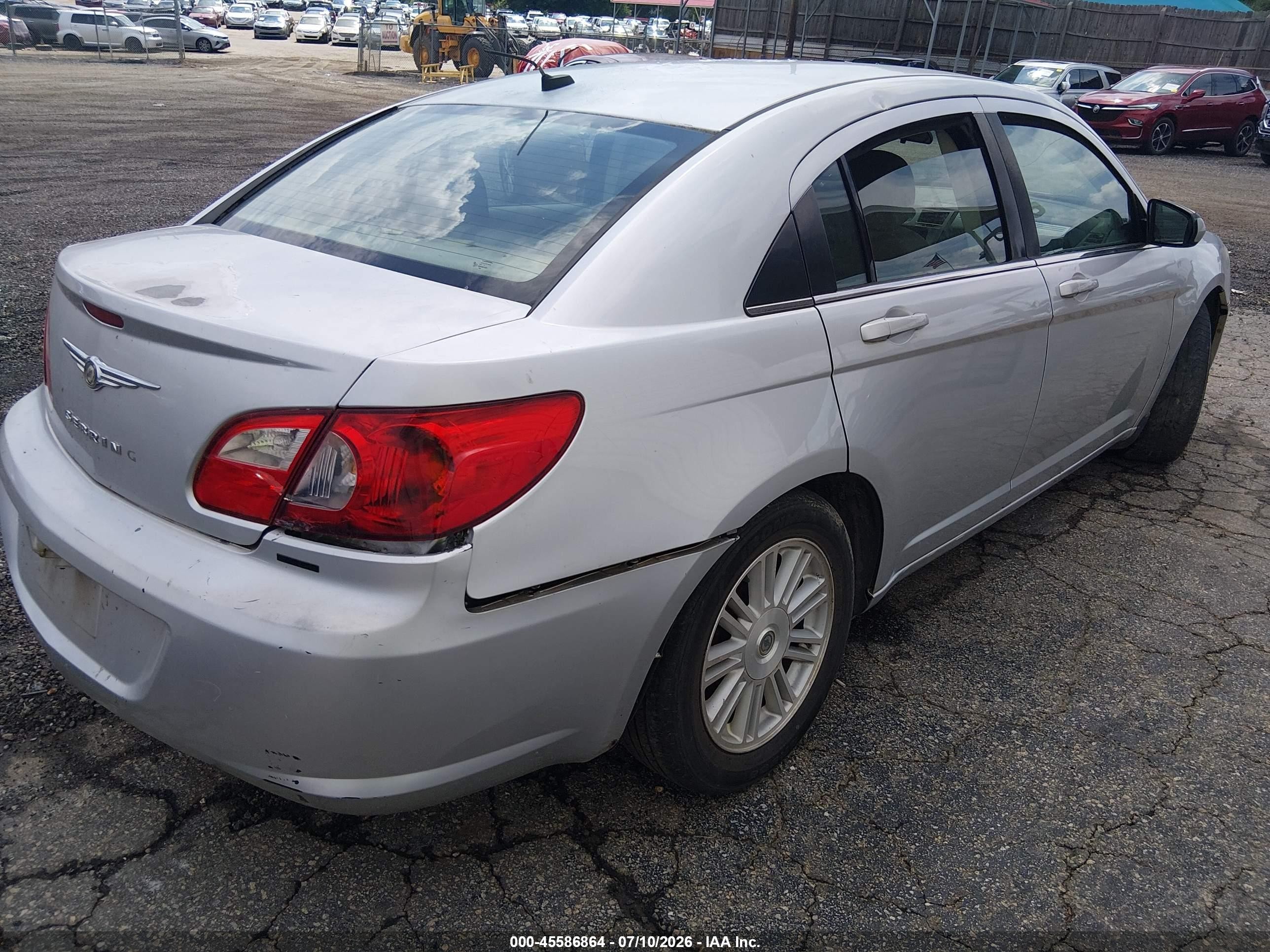 2008 Chrysler Sebring Touring Silver vin: 1C3LC56K58N291205