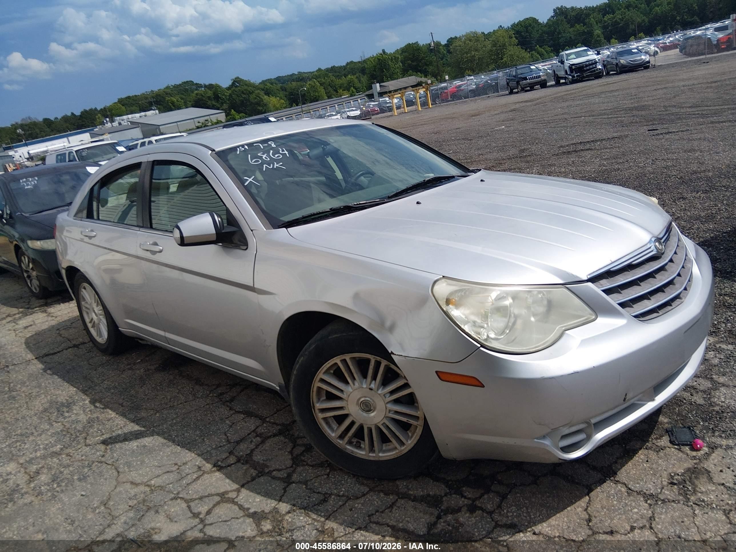 2008 Chrysler Sebring Touring Silver vin: 1C3LC56K58N291205