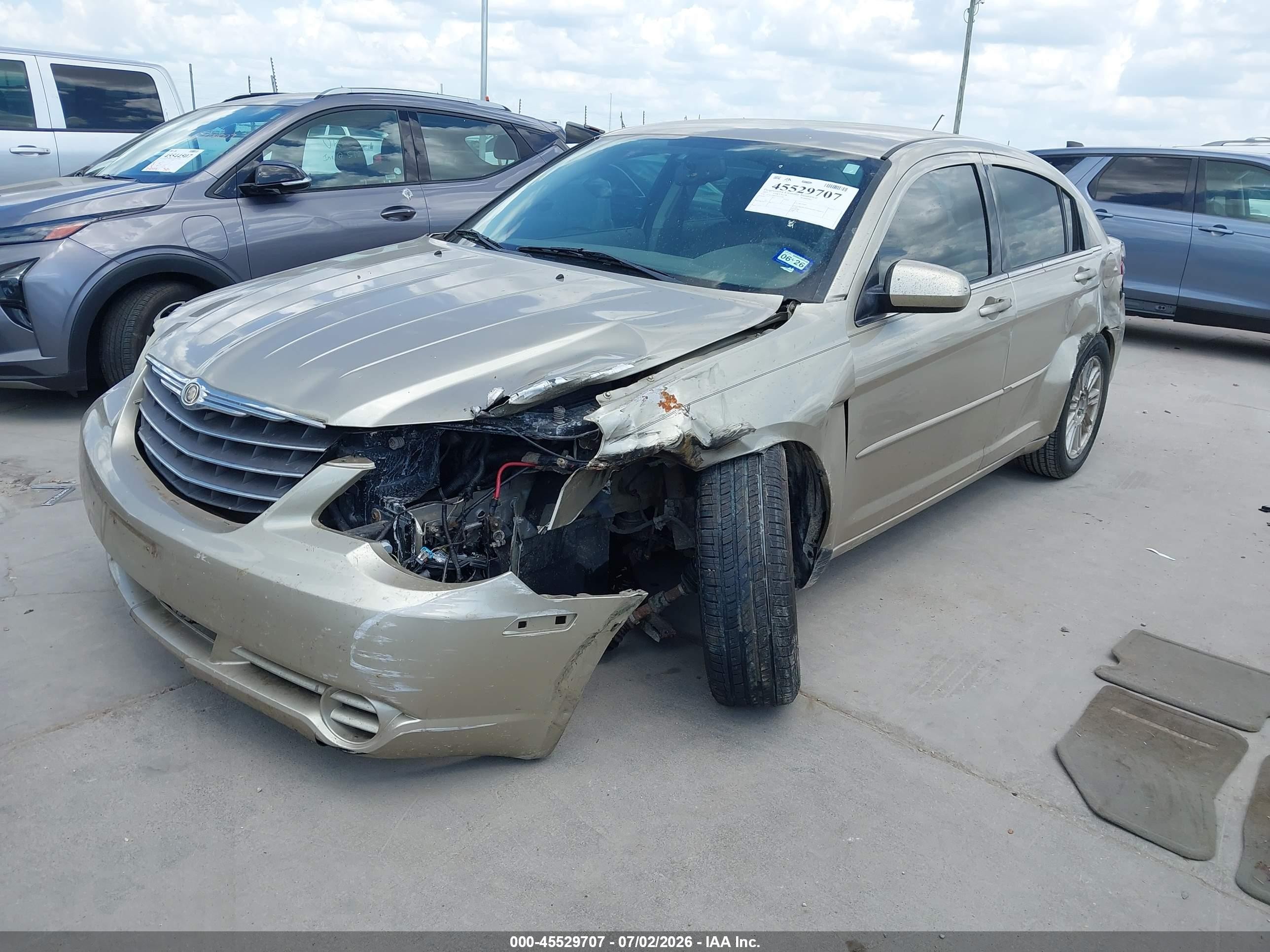 2007 Chrysler Sebring Touring Gold vin: 1C3LC56K67N532669