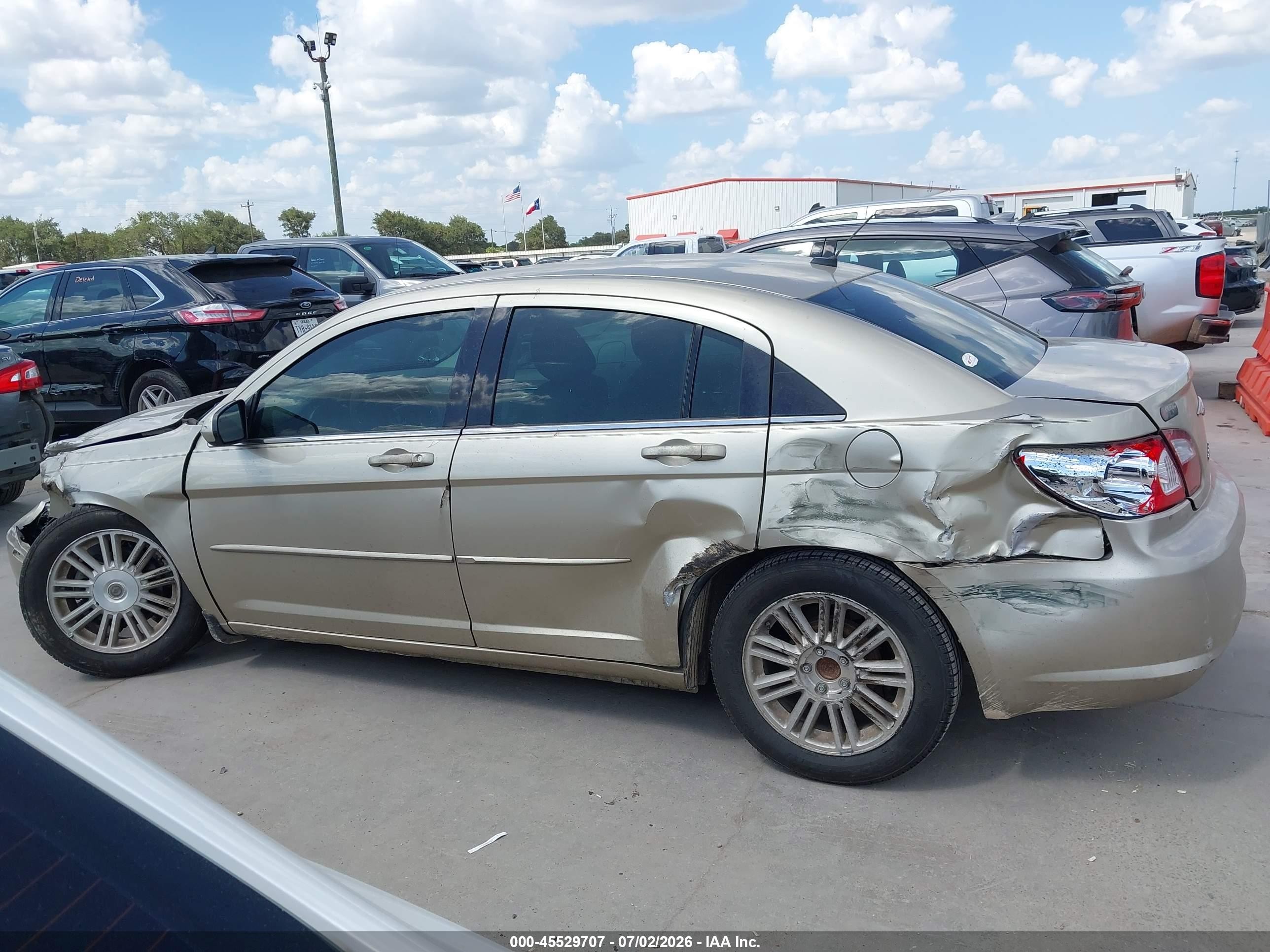 2007 Chrysler Sebring Touring Gold vin: 1C3LC56K67N532669
